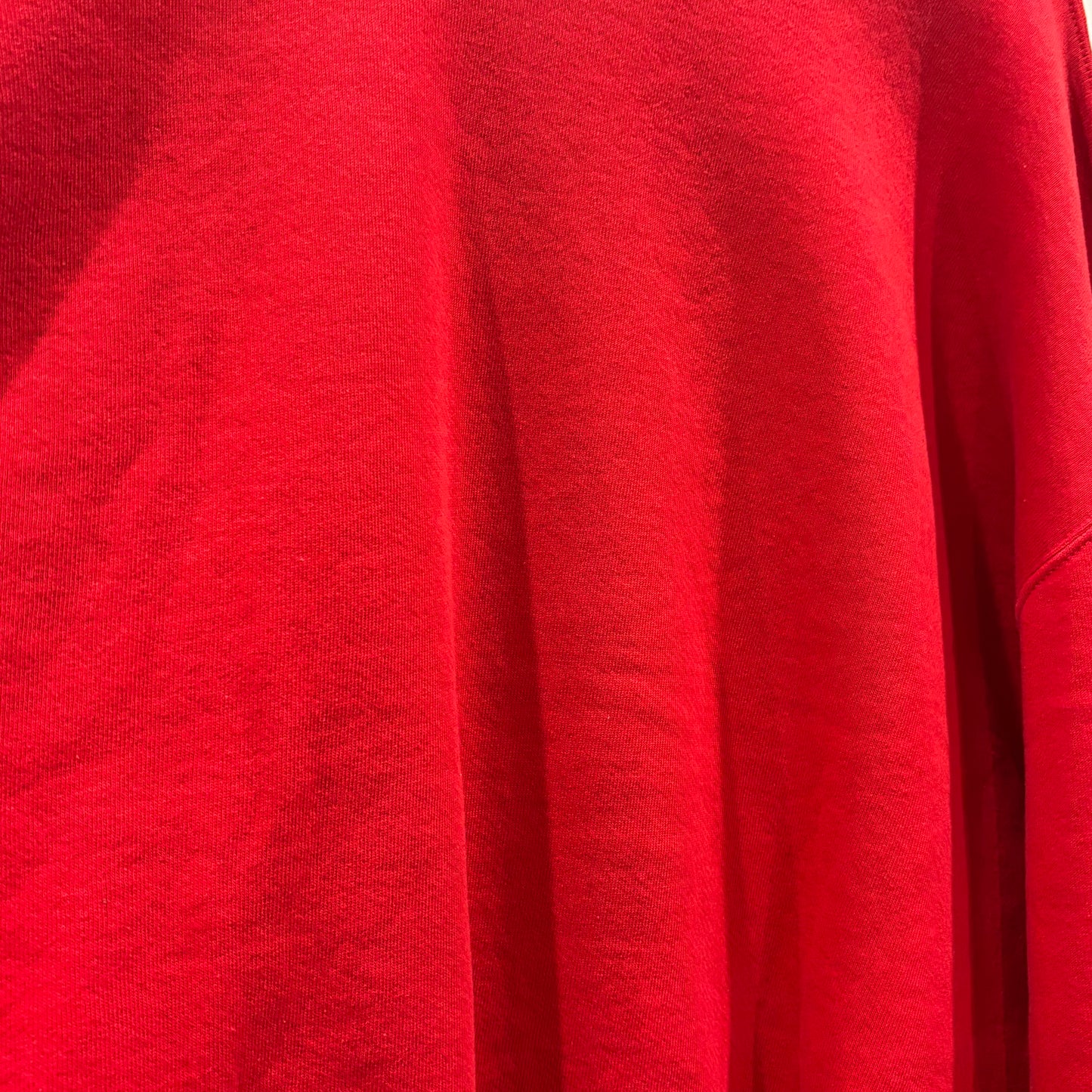 00's Russell Athletic Bulldog Wrestling カレッジスウェット 赤 (L)/A5613S-SO