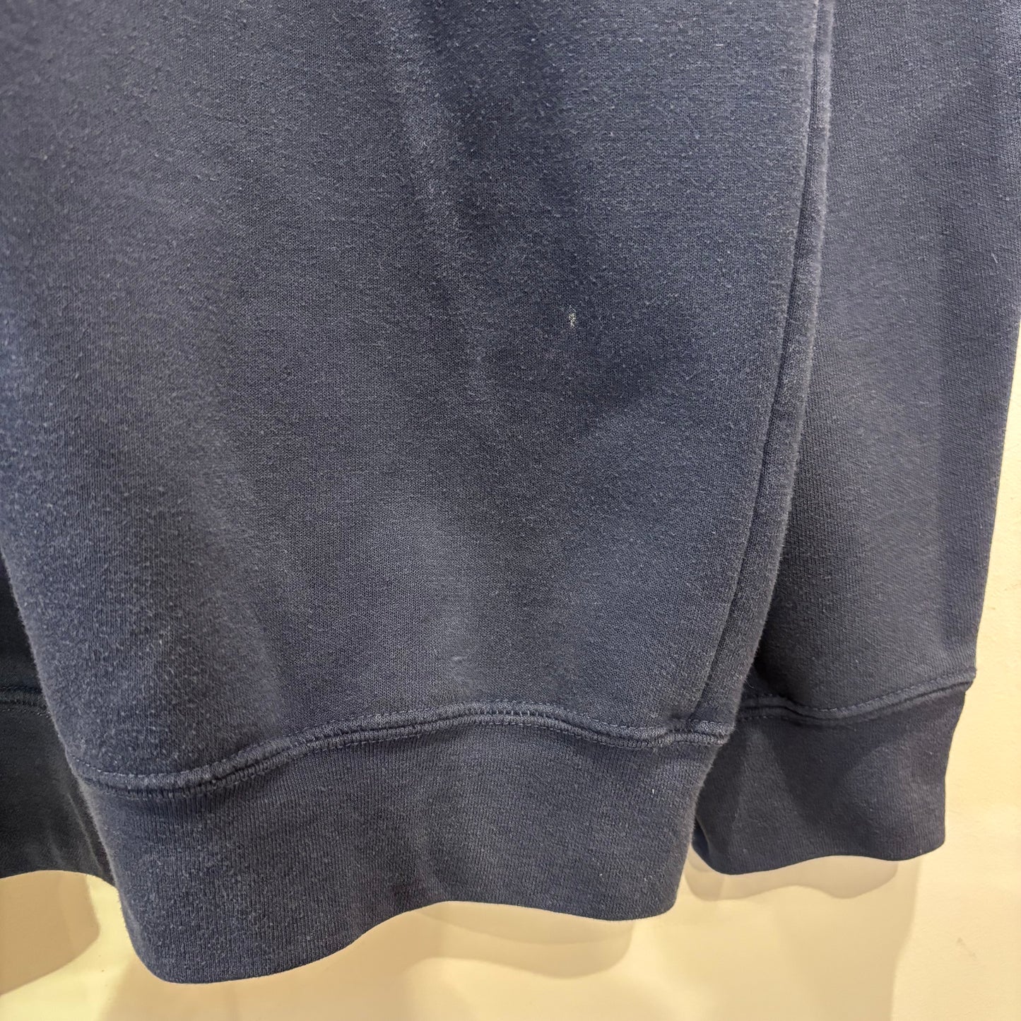 90-00's Carhartt カーハート スクリプトロゴ刺繍 フルジップパーカーネイビー(XL)/B3026S-SO