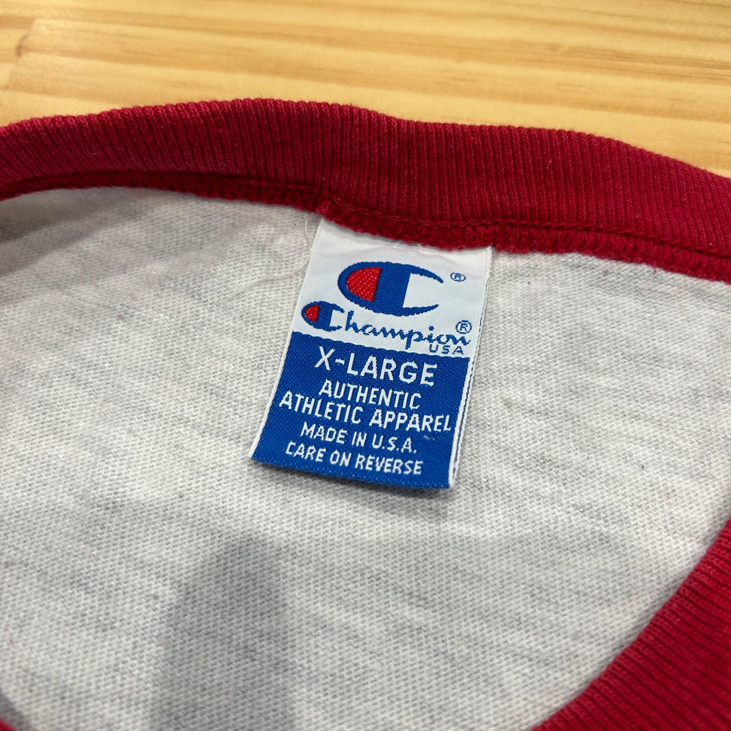 90's champion チャンピオン logo ロゴ Tシャツ チョコチン(XL)/A2346T-SO