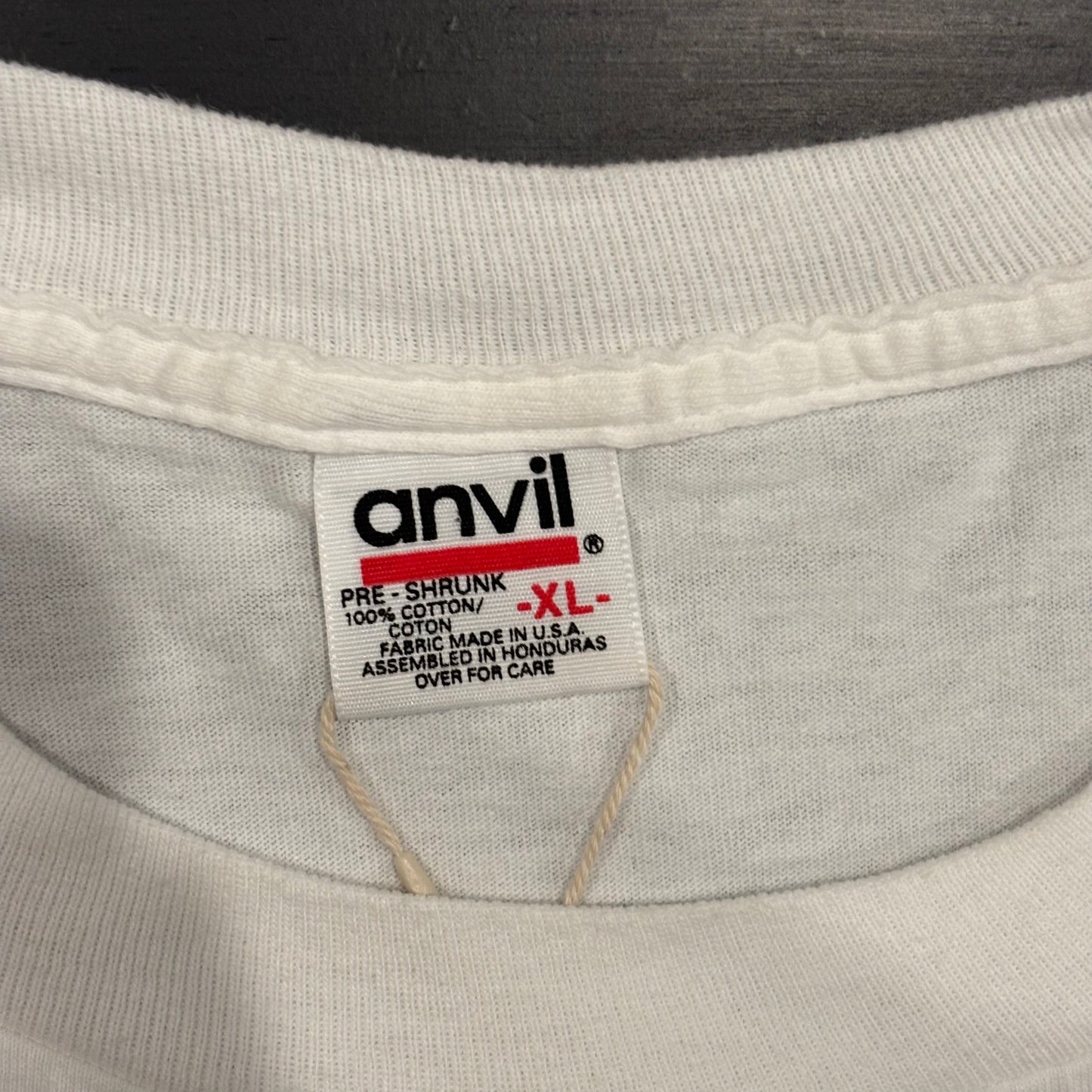 90's anvil GUESS WHO? マペット・ショー ミス・ピギー パロディー Tシャツ 白 (XL)/B2675T-SO