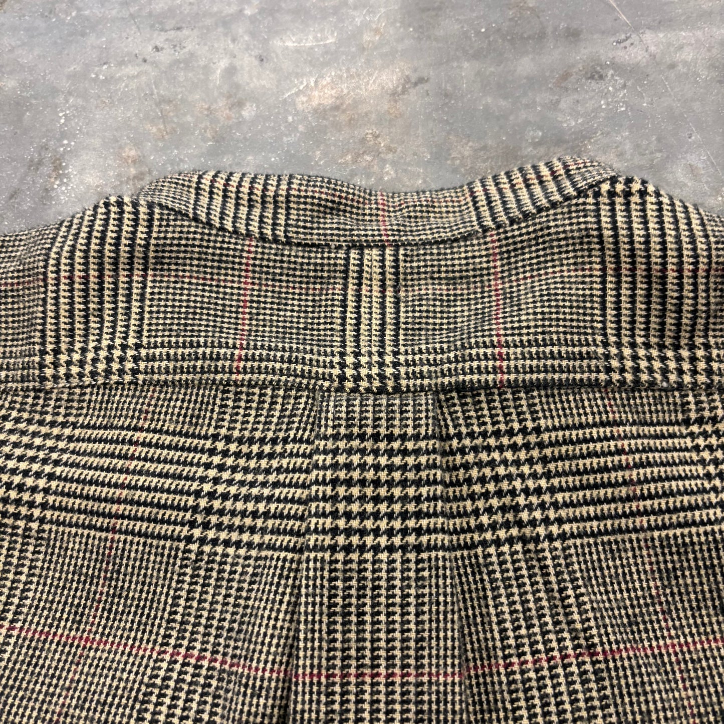 00's Ralph Lauren ラルフローレン デッドストック チェック バンドカラーシャツ POSTBOY ベージュ系 (L) /B1162SH-SO