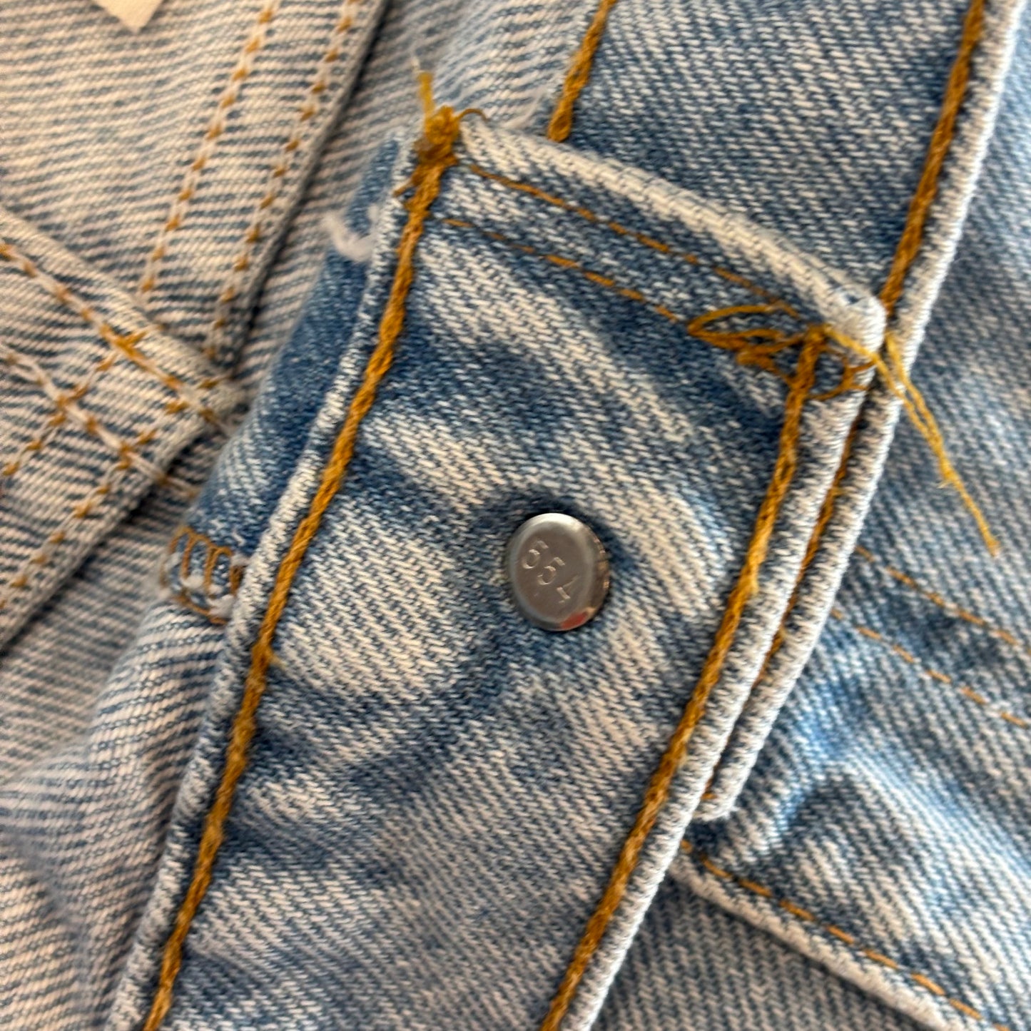 90's Levi's 550 USA製 リーバイス ショーツ ハーフパンツ オレンジタブ 薄青 (W36)/B2097P-SO