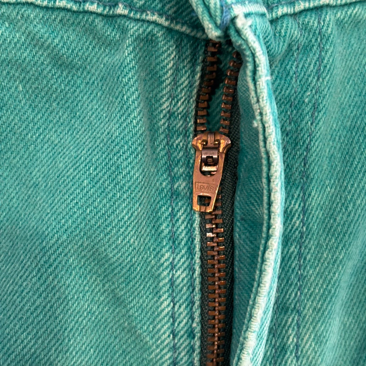 90's Levi's 560 リーバイス USA製 ショーツ ハーフパンツ オレンジタブ 緑 (W38)/B2701P-SO