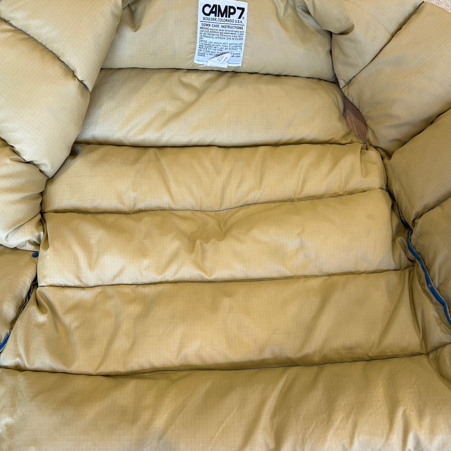 70's CAMP7 キャンプ7 ダウンベスト ブルー(XL)/A9880V-SO