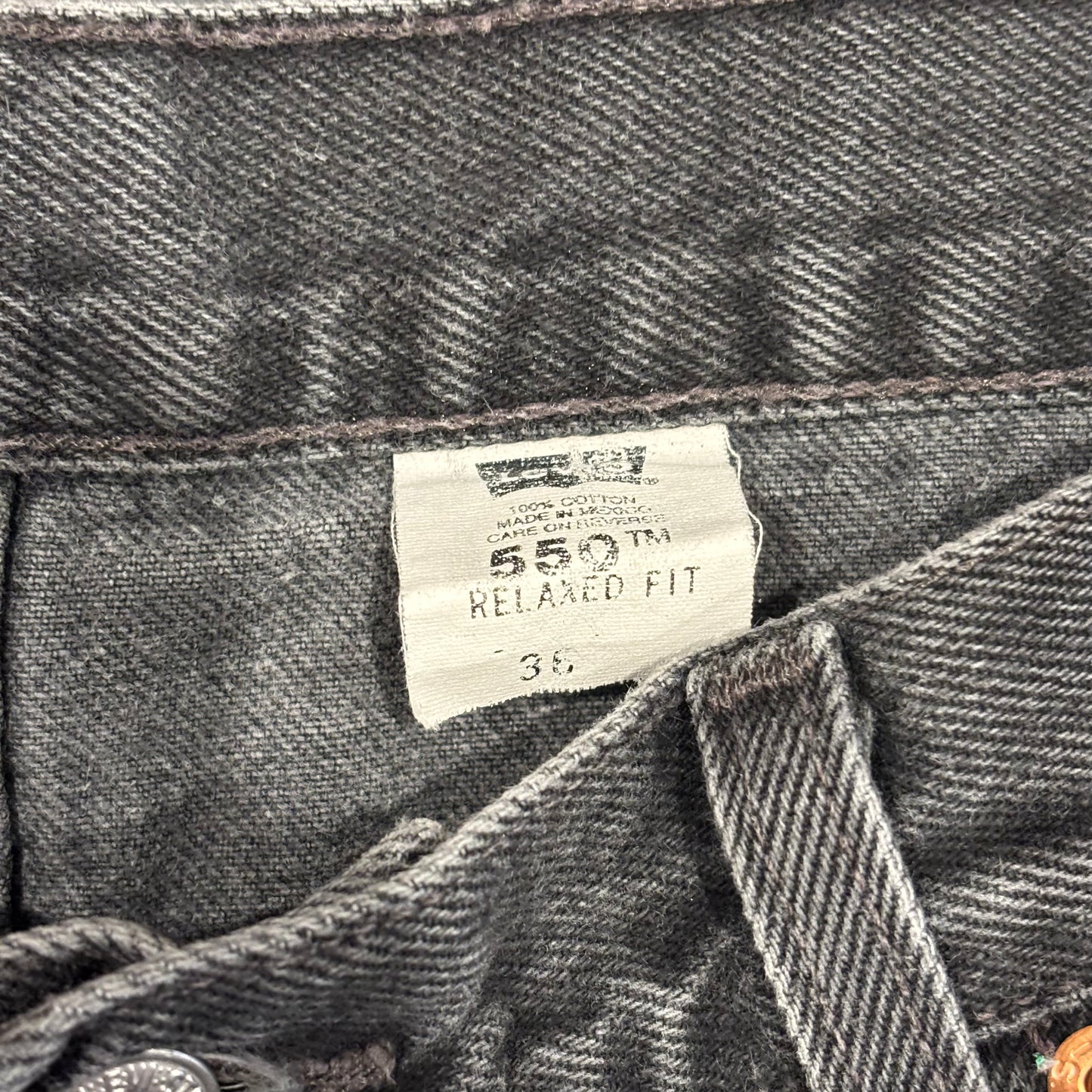 00's Levi's 550 リーバイス ショーツ ハーフパンツ 黒 (W36)/B2698P-SO