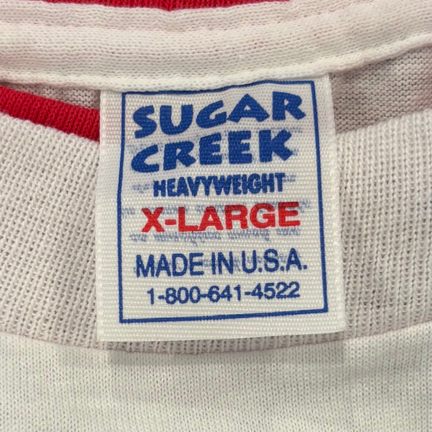 90's SUGAR CREEK Budweiser KING OF BEERS プリントTシャツ 白 XL/A7151T-SO