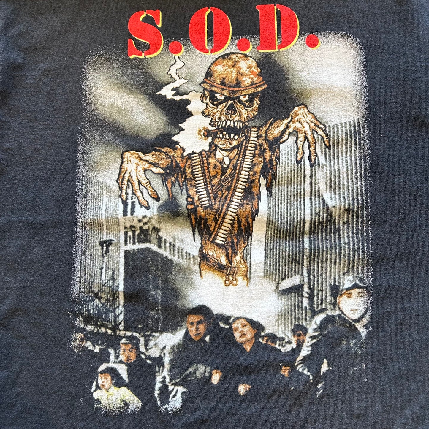 90's S.O.D(Stormtroopers of Death) Live at Budokan アルバムジャケット ミュージックTシャツ(L)/A6282