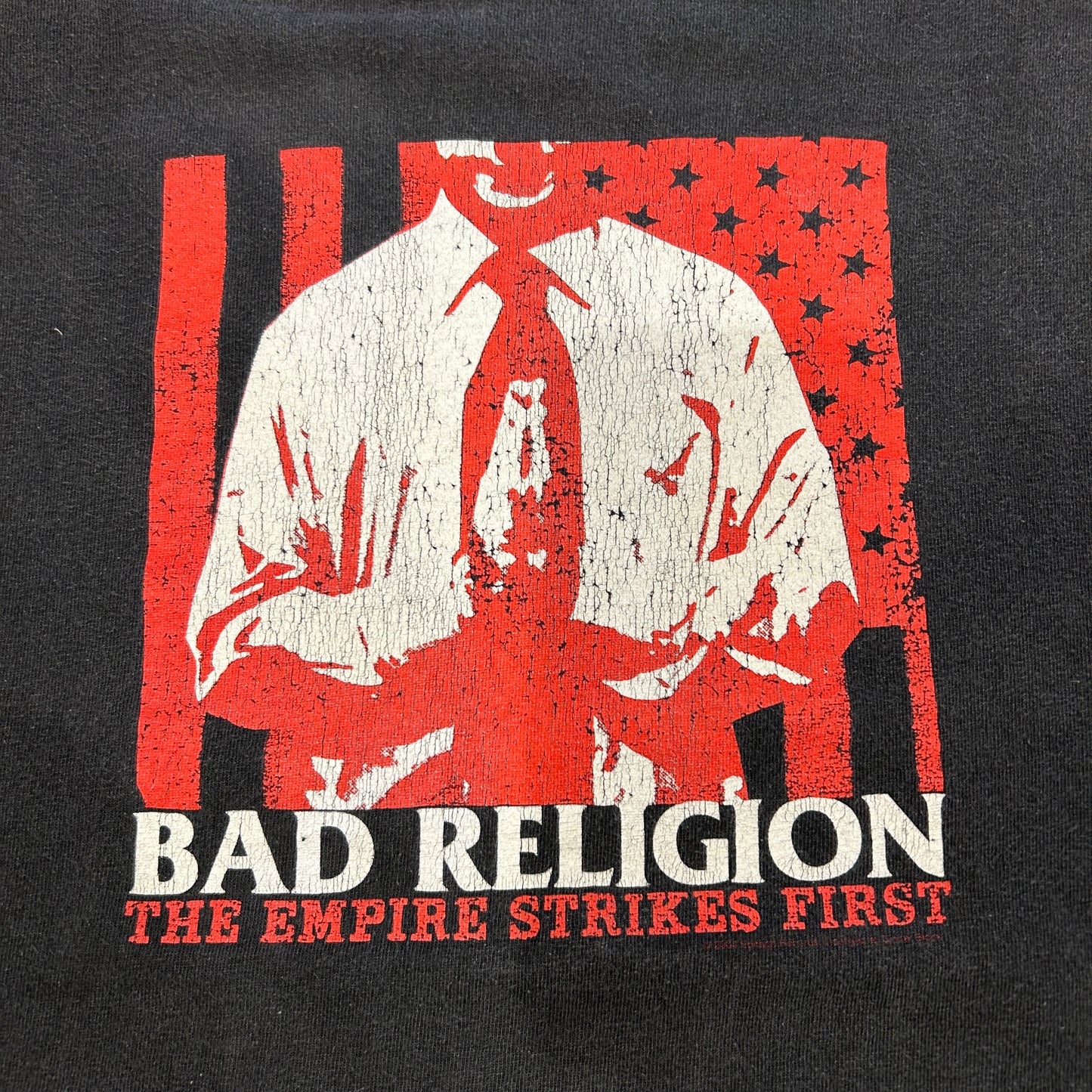 00's BAD RELIGION"The Empire Strikes first"Tシャツ アルバムアートワーク 黒(L)/A7309T-SO