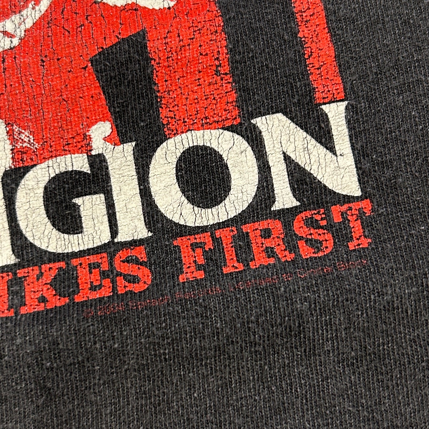 00's BAD RELIGION"The Empire Strikes first"Tシャツ アルバムアートワーク 黒(L)/A7309T-SO