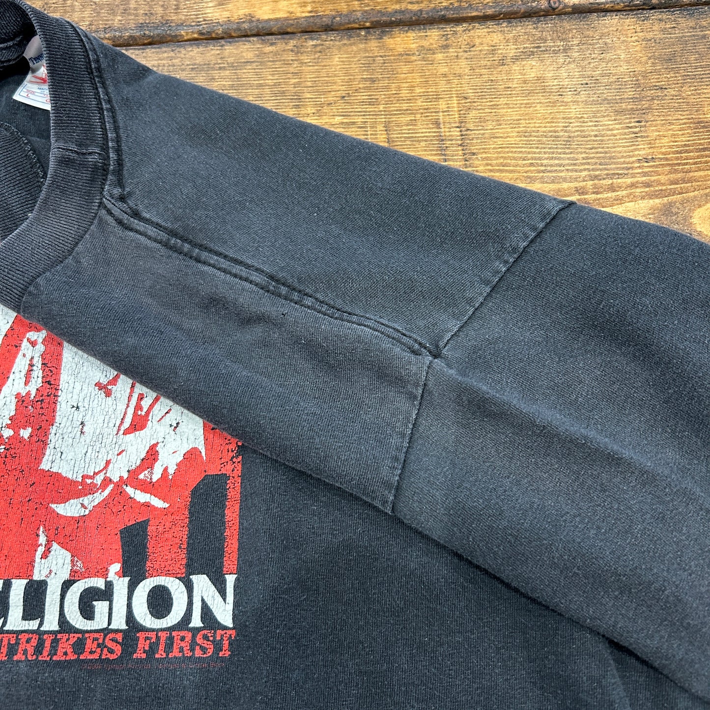 00's BAD RELIGION"The Empire Strikes first"Tシャツ アルバムアートワーク 黒(L)/A7309T-SO