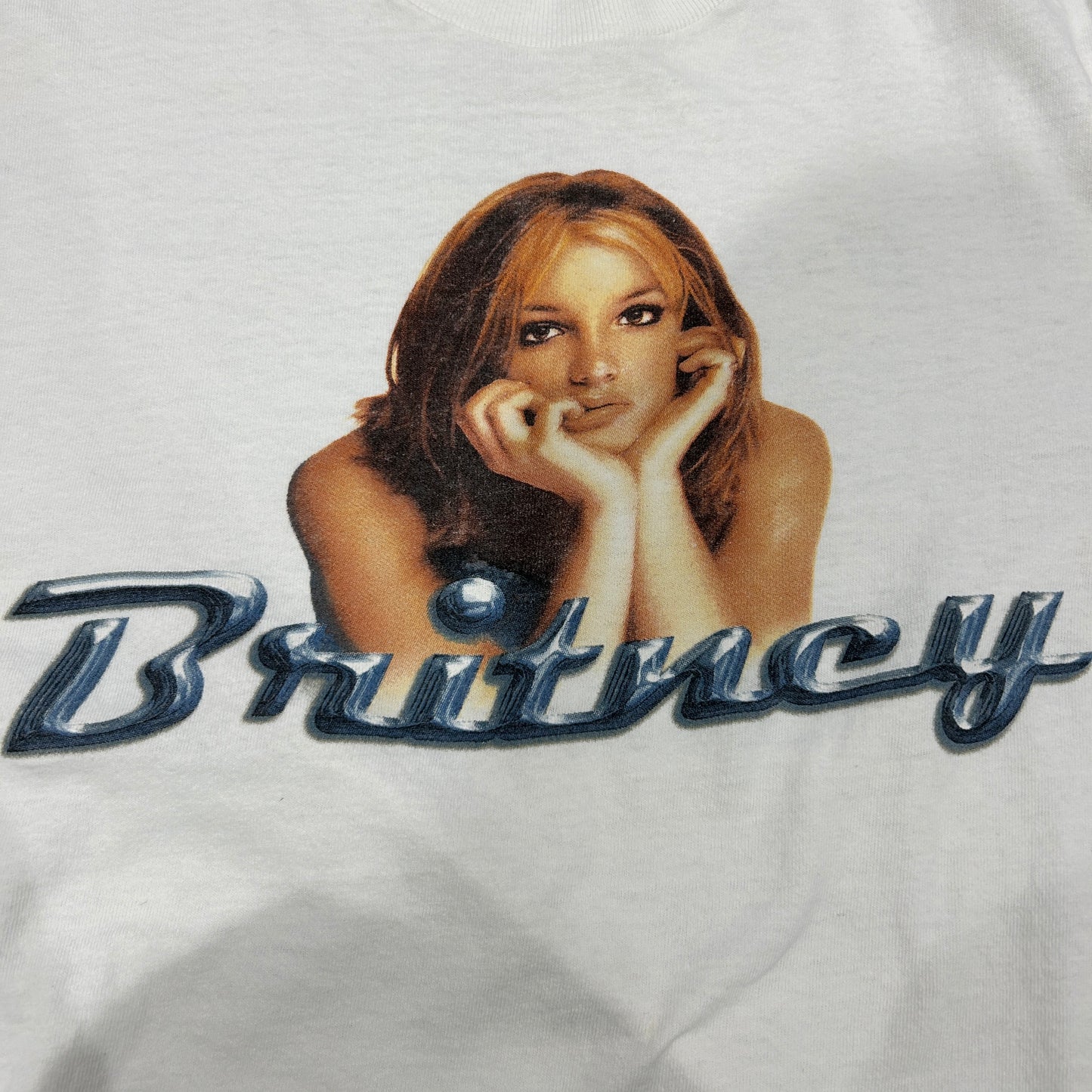 00's Britney Spears ブリトニー・スピアーズ ツアーTシャツ Allsport シングルステッチ 白(M)A6495T-SO