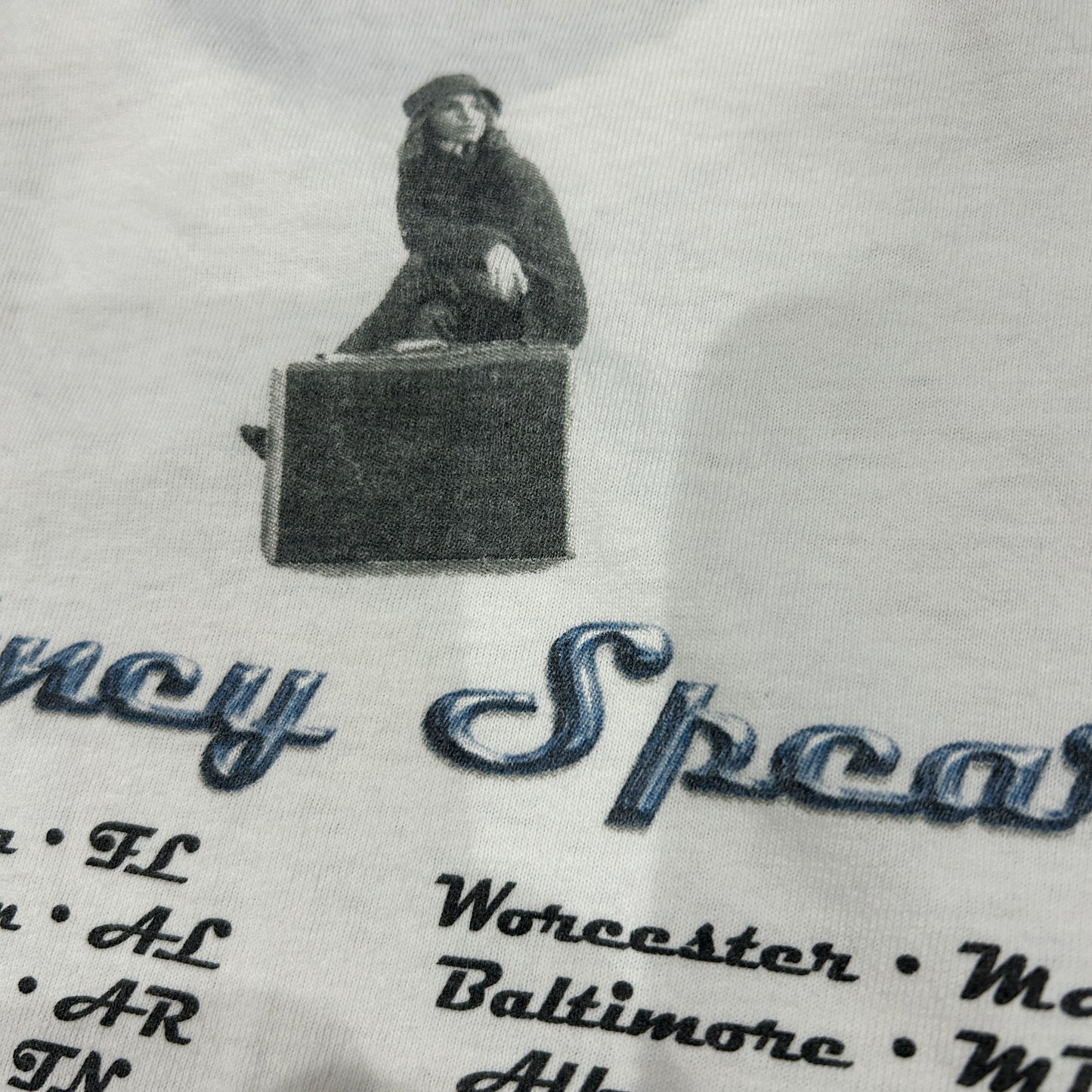 00's Britney Spears ブリトニー・スピアーズ ツアーTシャツ Allsport シングルステッチ 白(M)A6495T-SO