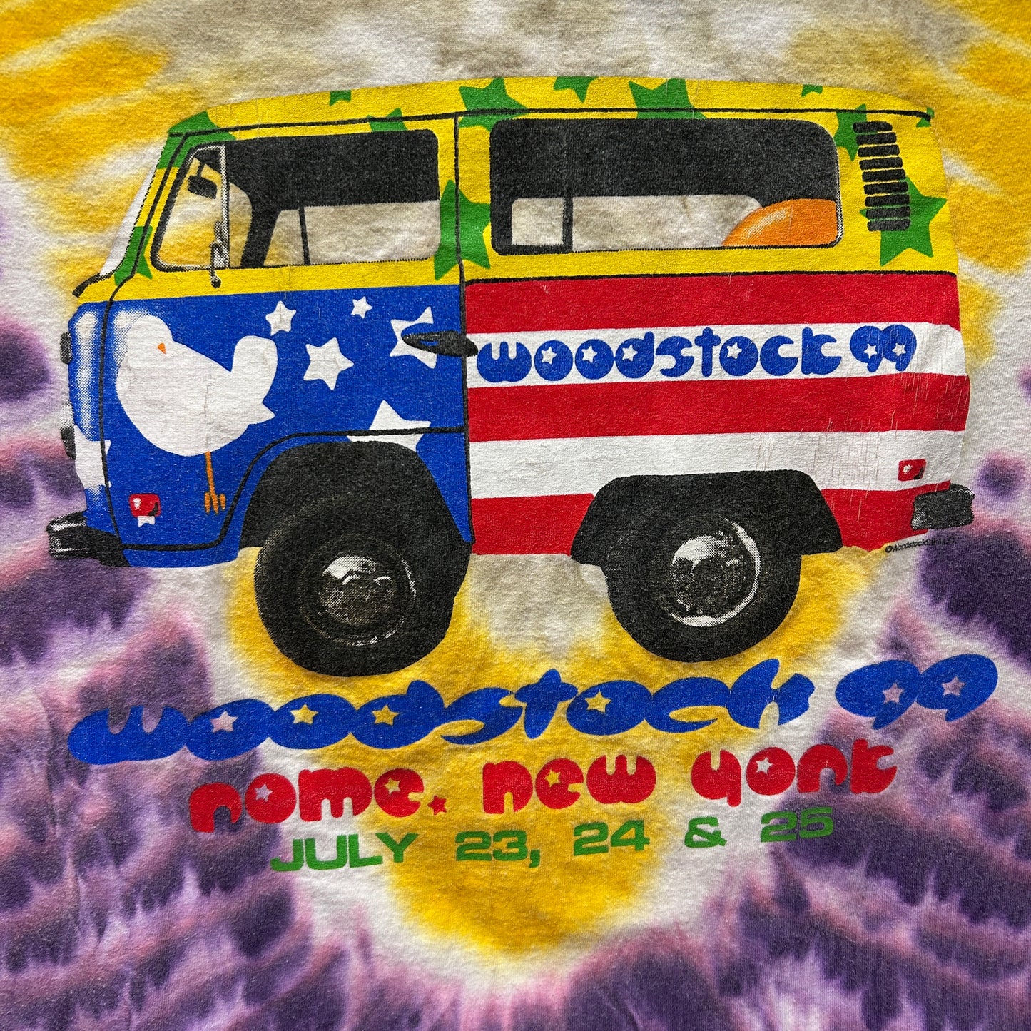 90's Woodstock99' タイダイTシャツ PolyGram (XL)/A6525T-SO