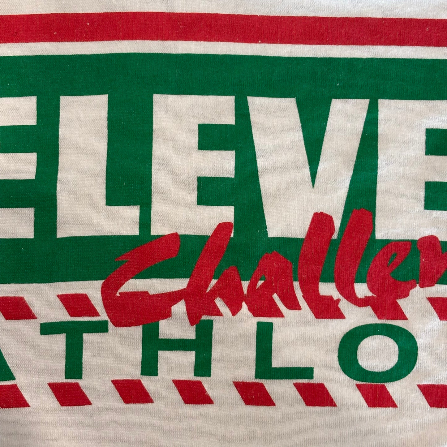 90's SCREEN STARS 7-ELEVEN バイアスロン イベント 企業Tシャツ 白 (L)/B2582T-SO