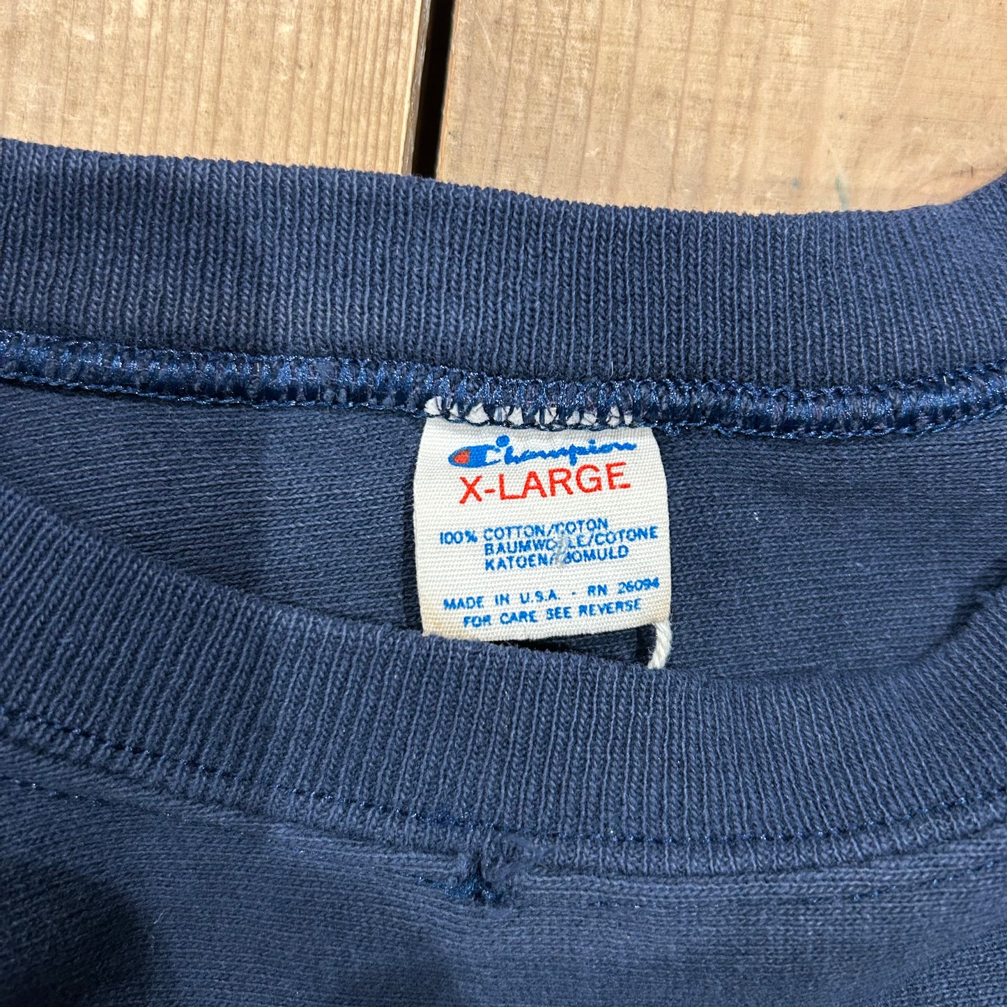 80's Champion フットボールTシャツ (XL)/A6289T-SO