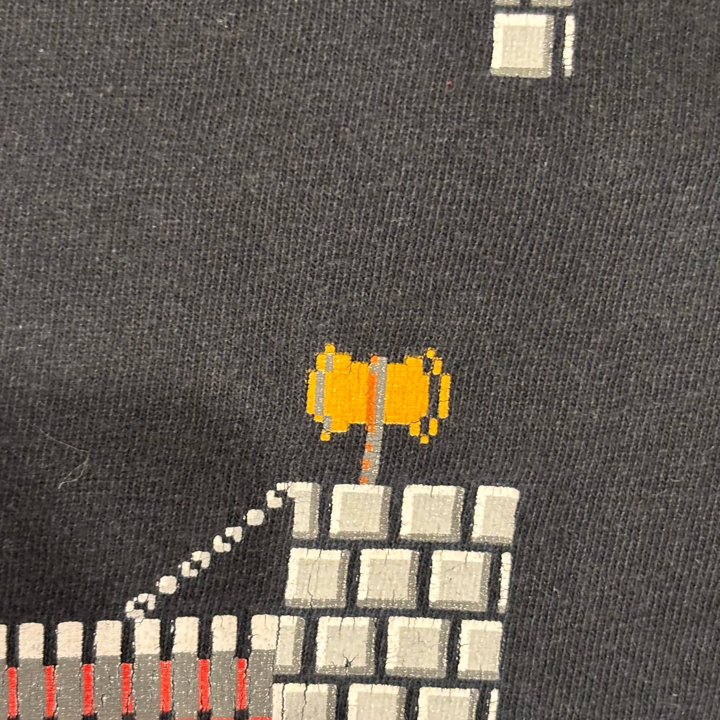 00's DELTS SUPER MARIO Nintendoスーパーマリオ ゲームTシャツ 黒 (L)/B2708T-SO