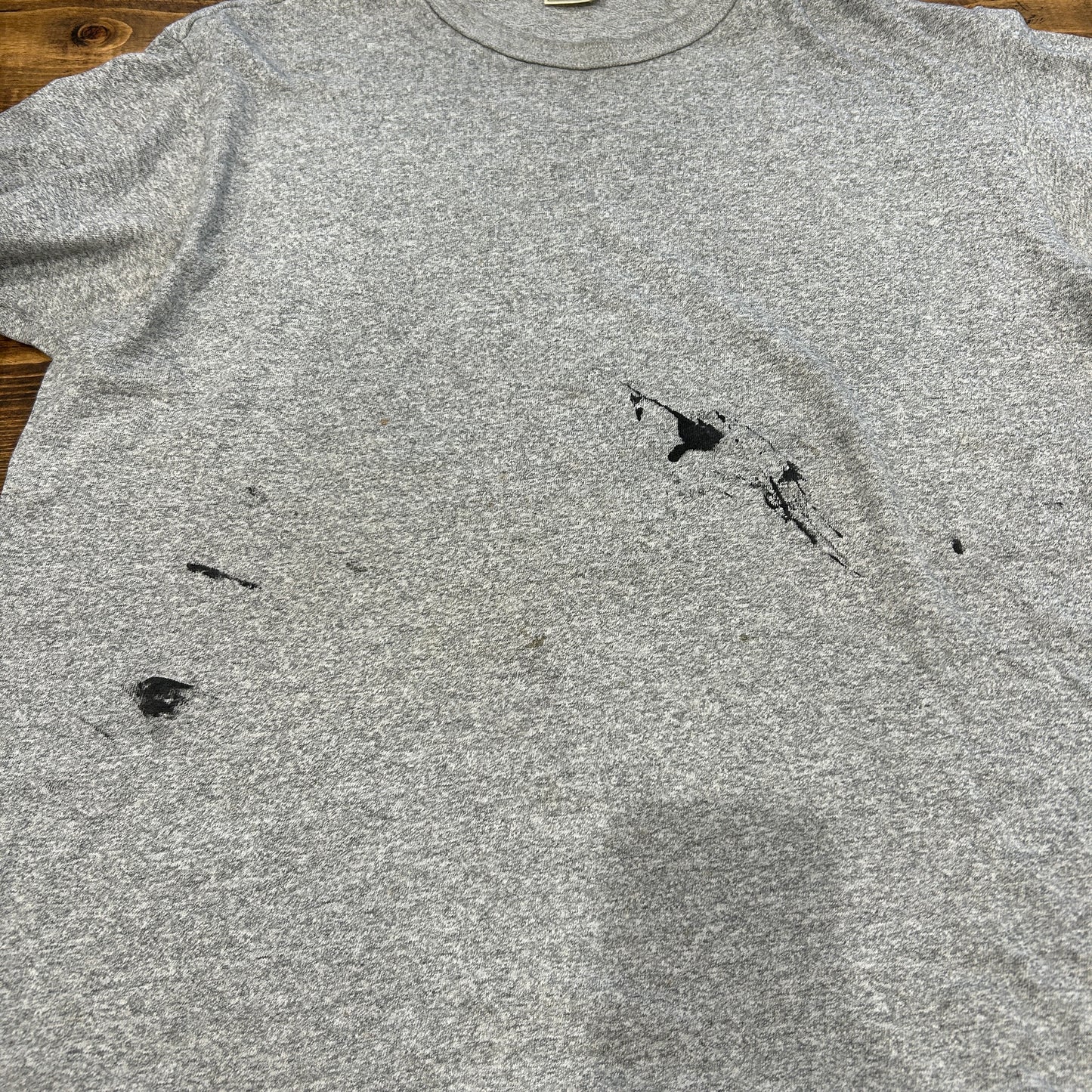 80's L.L.Bean×Champion 88/12 無地Tシャツ ワンツーボディー グレー(XL)/A3956T-SO