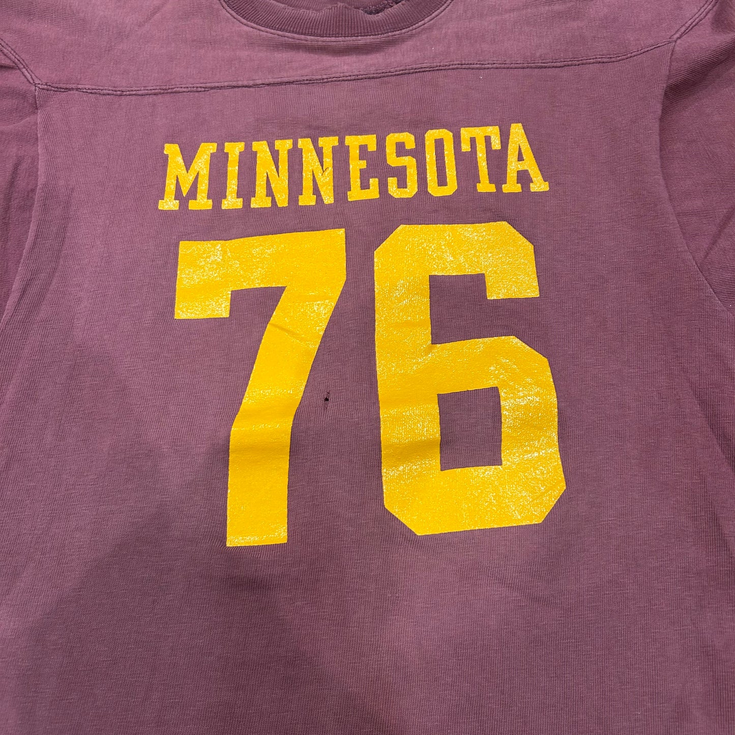 70's Champion フットボールTシャツ MINNESOTA 76(L)/A3984T-SO