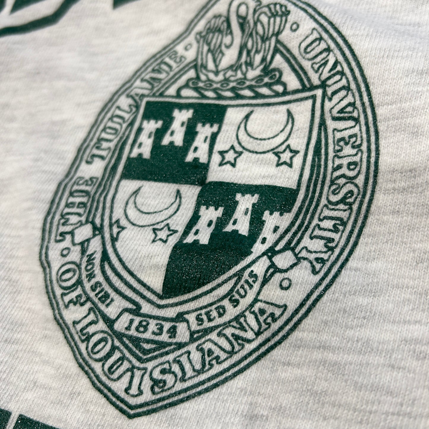90's Champion TULANE UNIVERSITY カレッジTシャツ USA製 グレー(L)A7315T-SO