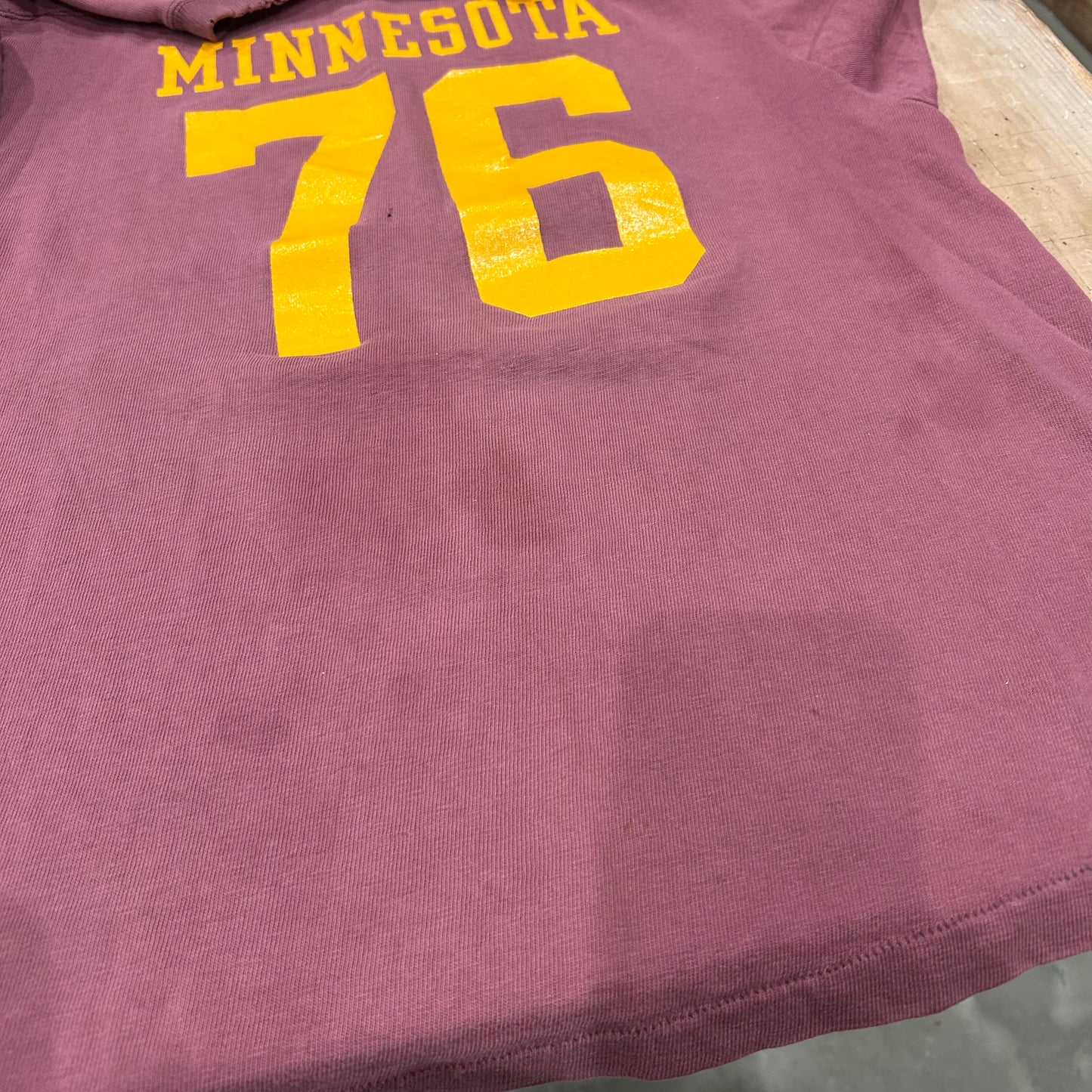 70's Champion フットボールTシャツ MINNESOTA 76(L)/A3984T-SO