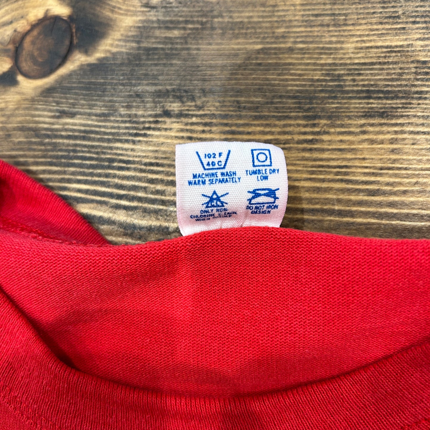 80's Champion チャンピオン OHIO STATE UNIVERSITY カプセル3段 カレッジTシャツ 赤(XL)/A6977T-SO