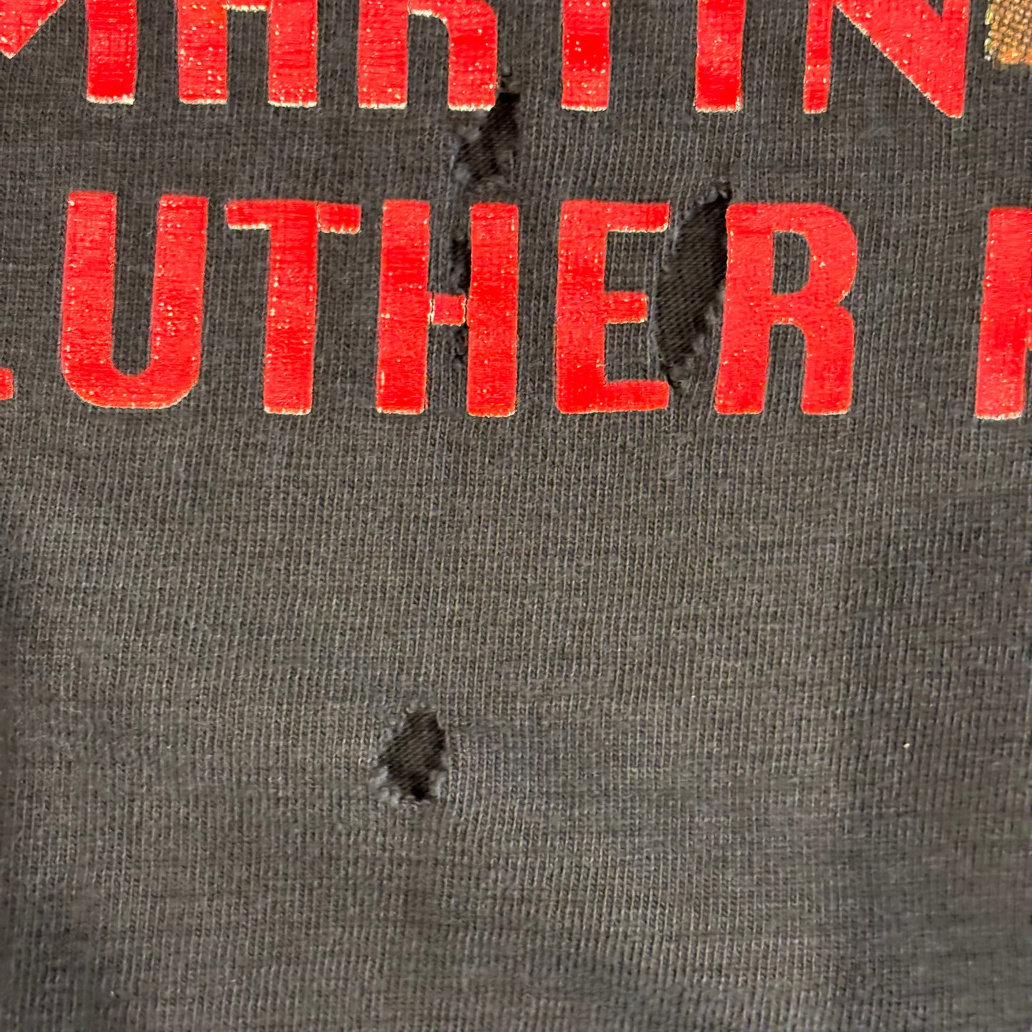 90's MARTIN LUTHER KING,Jr. "I HAVE ADREAM" キング牧師 Tシャツ 黒 (サイズ不明)/B2575T-SO