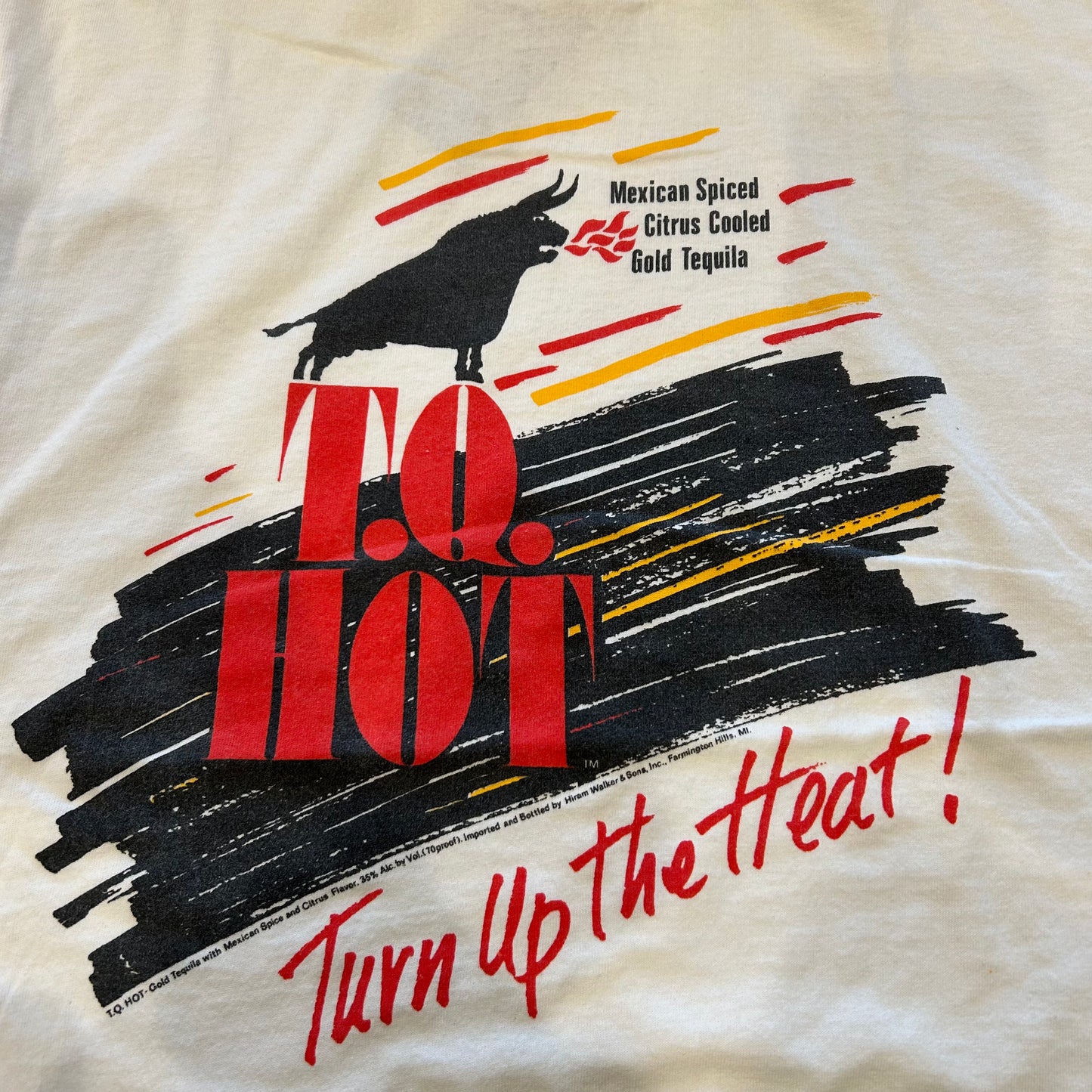 90's FRUIT OF THE LOOM T.Q HOT Tequila テキーラ 企業Tシャツ(L)/A3829T-SO