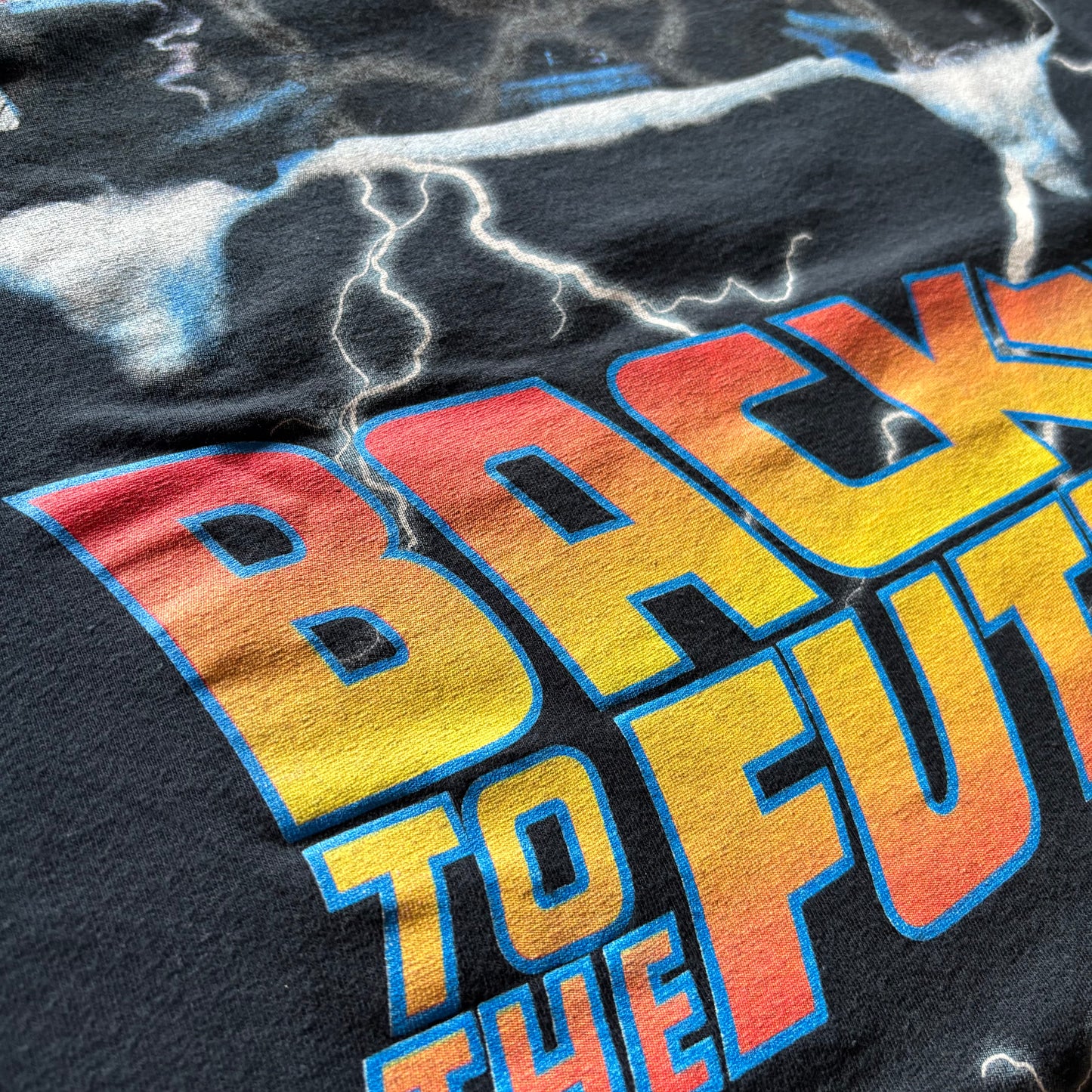 00's BACK TO THE FUTURE 映画 両面プリント ムービーTシャツ 黒 L/A7253T-SO
