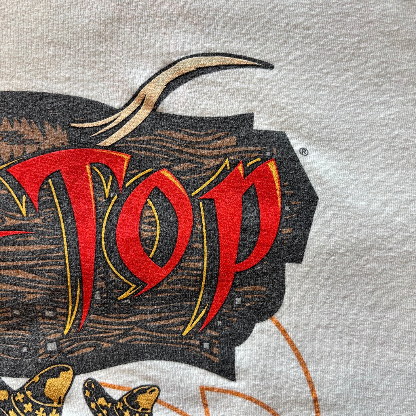 00's ZZ TOP Beer Drinkers and Hell Raisers Tour 2003 バンドTシャツ 白 サイズ不明/A7252T-SO