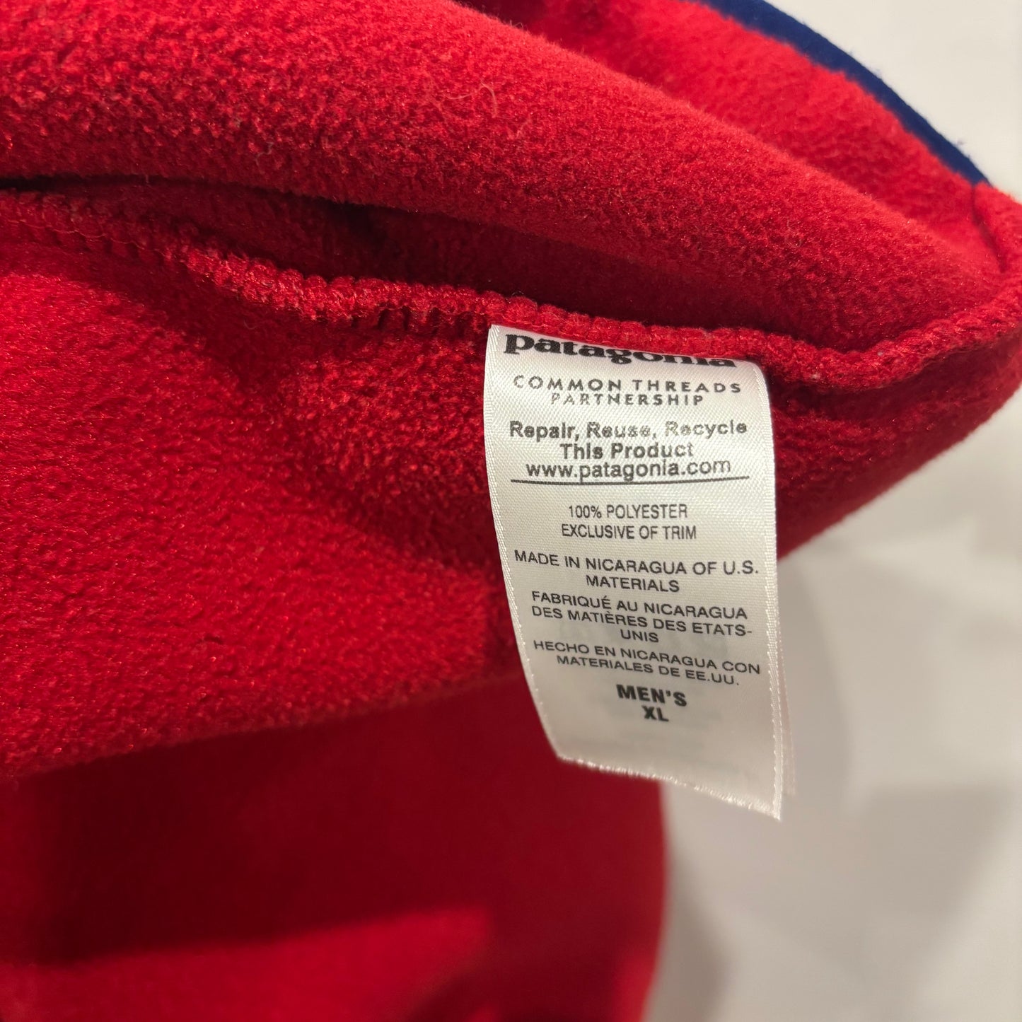 2015 (FA15) Patagonia パタゴニア シンチラ スナップT フリース 赤 (XL)/B4263F-SO