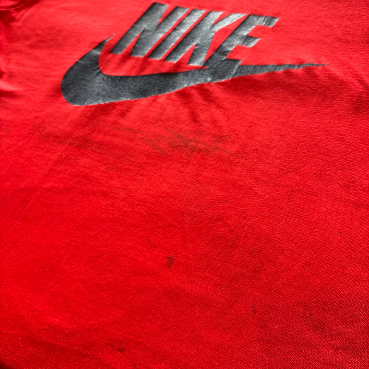 80's NIKE 紺タグ ロゴTシャツ 赤 L/A6423T-SO