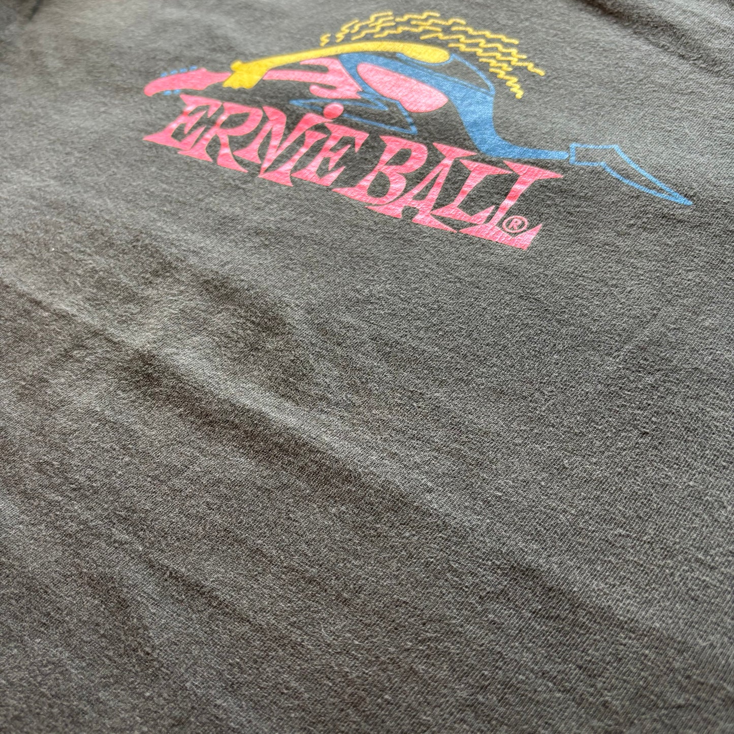 90's Hanes ERNIE BALL 企業 プリントTシャツ 黒 XL/A7065T-SO