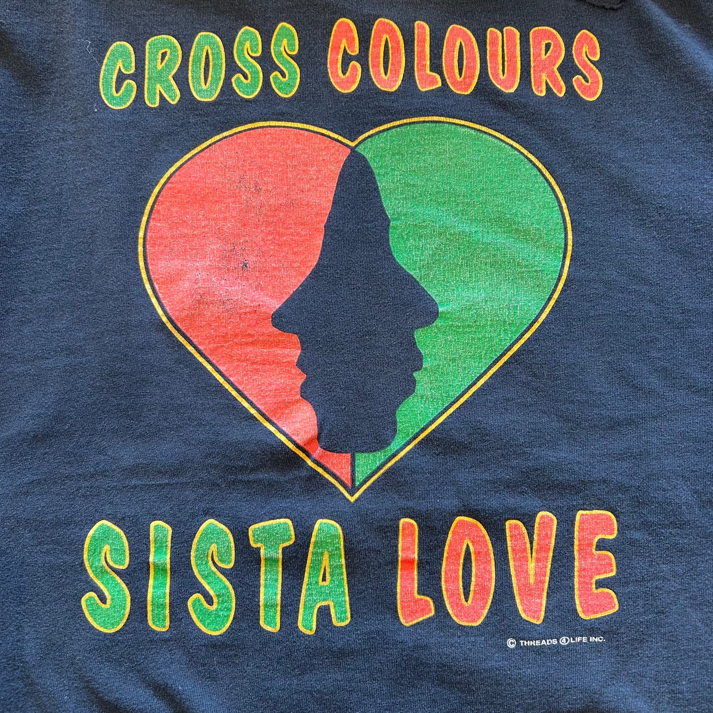90's CROSS COLOURS プリントT (free)/A3106T-SO
