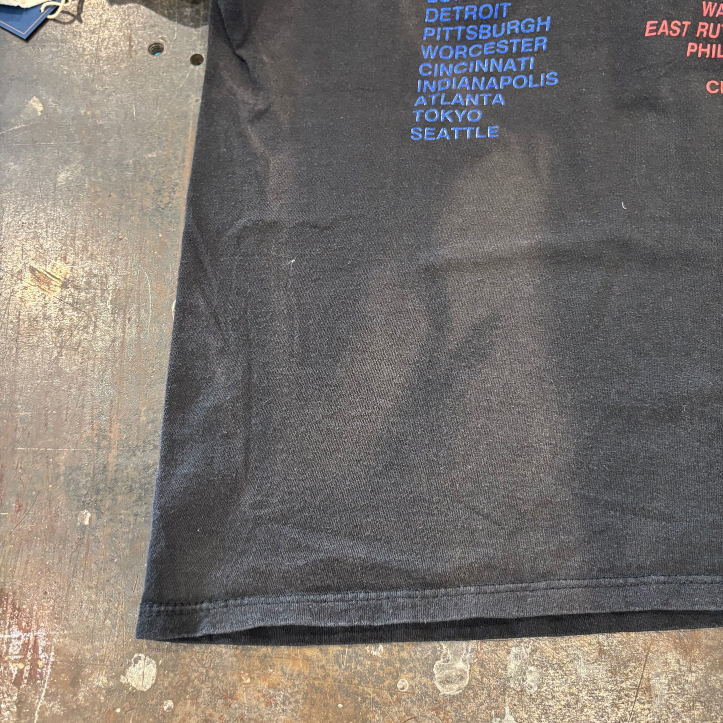 90's THE PAUL McCARTNEY WORLD TOUR 1989/90 ポールマッカートニー Tシャツ ブラック(XL)/A7259T-SO