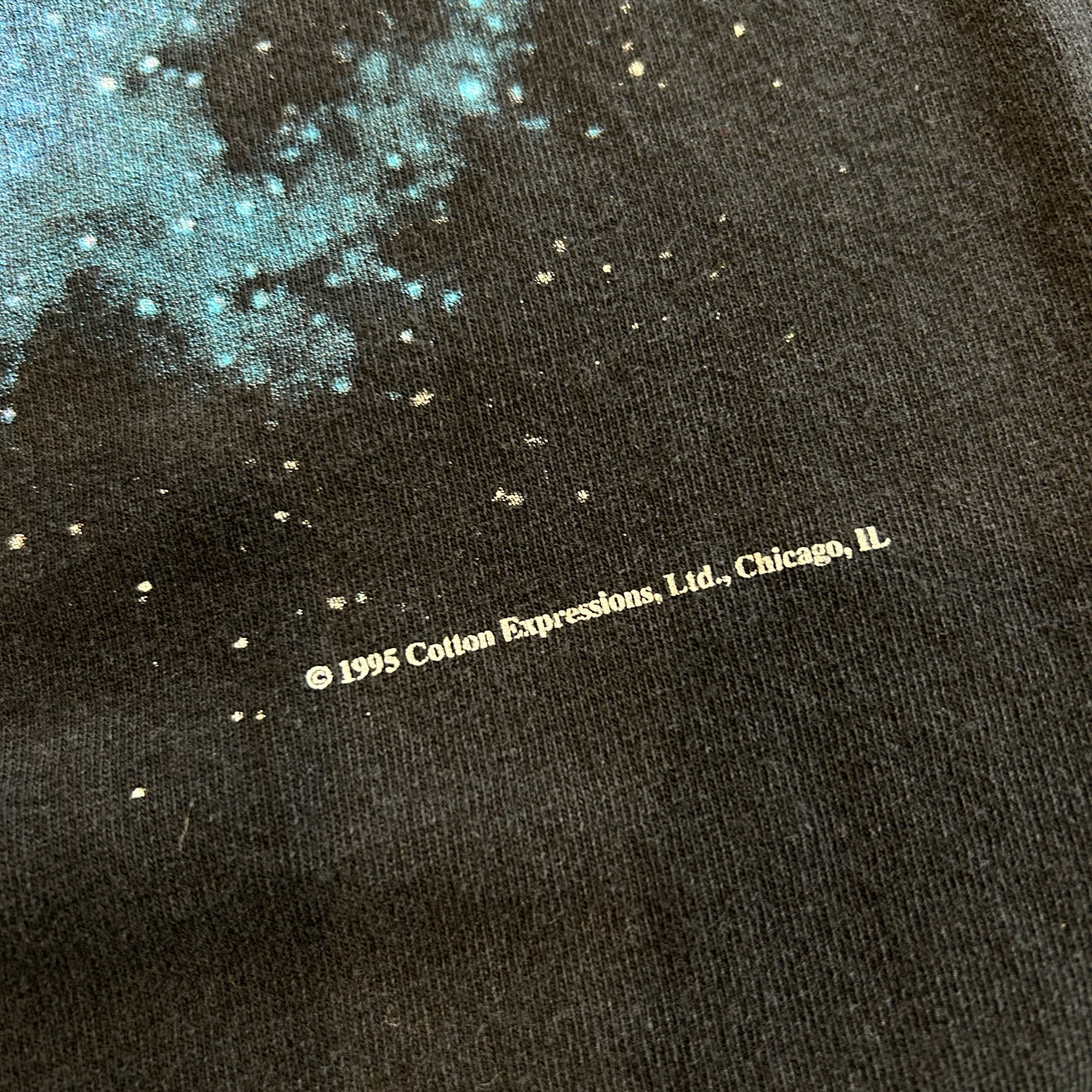 90's Cotton Expressions 太陽系プリントTシャツ チャレンジャー・センター 宇宙 黒(L)/B2688T-SO