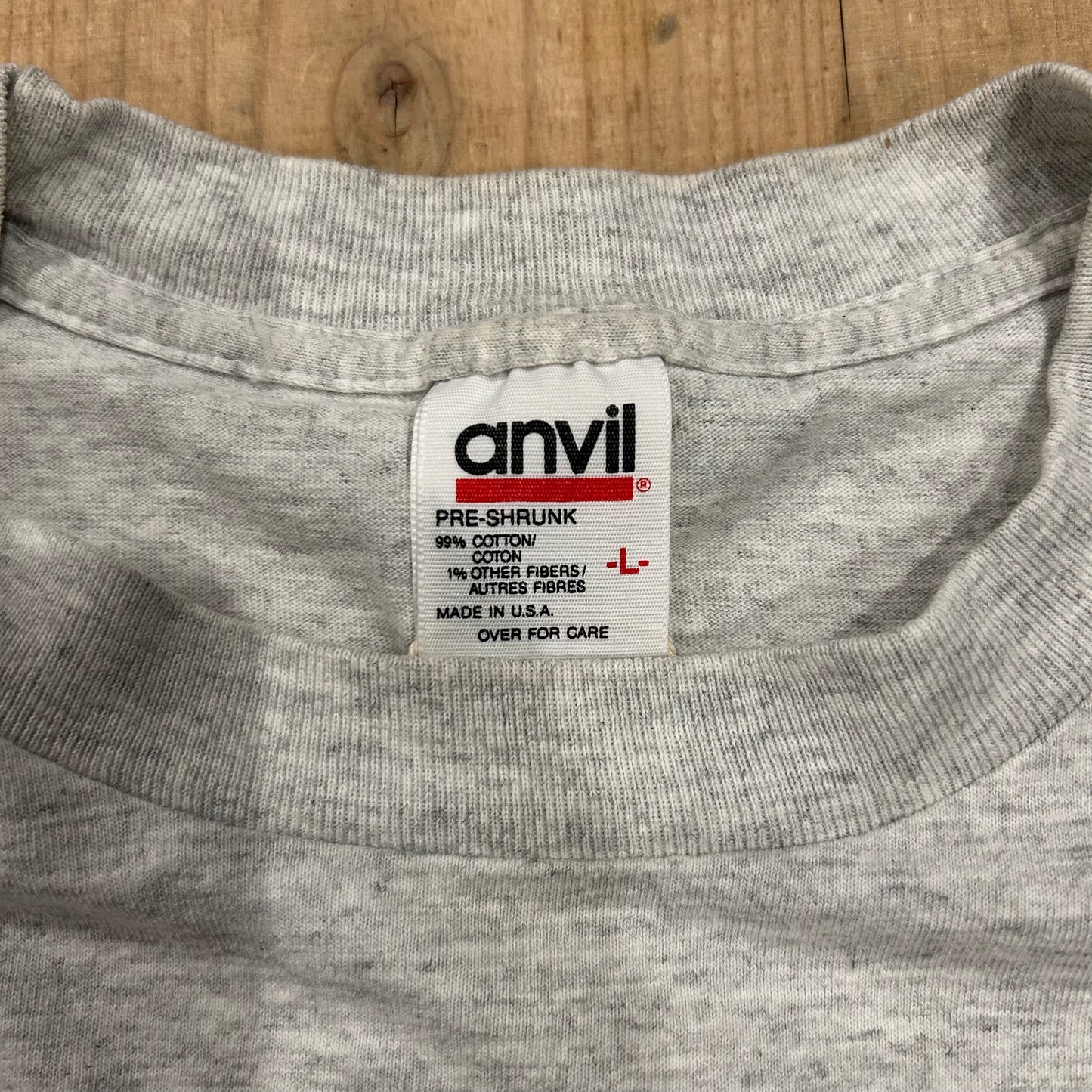 90's anvil BOY LONDON フォトプリントTシャツ グレー (L)/A2762T-SO