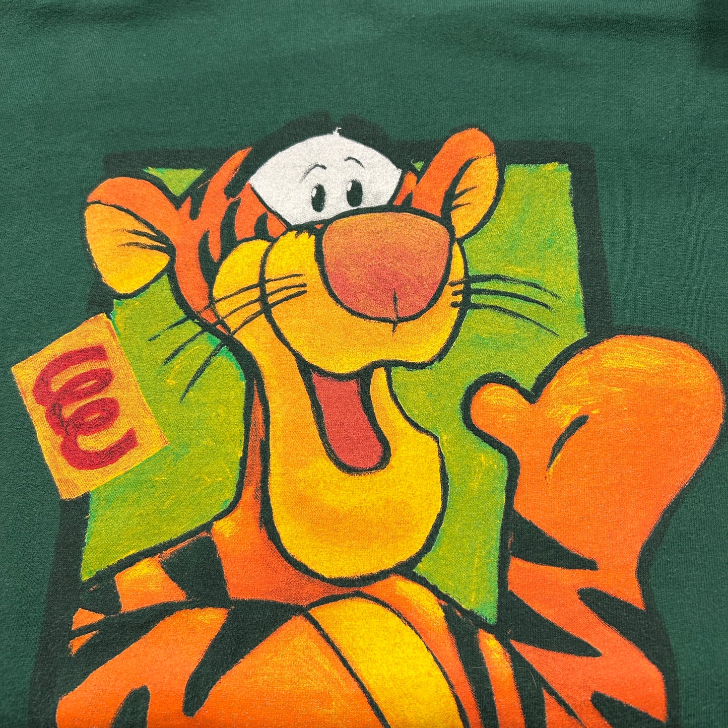 00's DISNEY MICKEY,INC TIGGER ディズニー ティガー Tシャツ グリーン (XL)/A7328T-SO