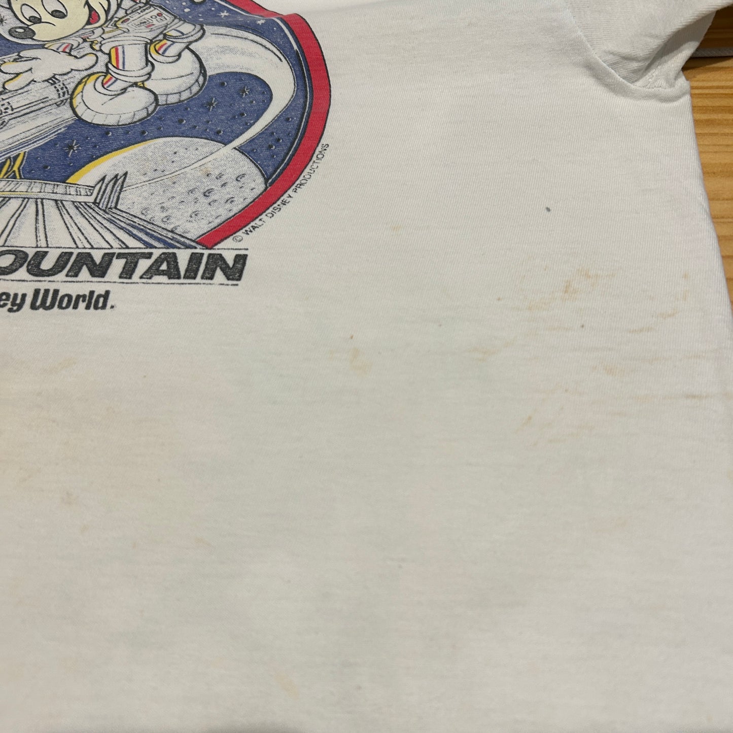 80's DISNEY SPACE MOUNTAIN MICKEY MOUSE ディズニー スペースマウンテン ミッキー Tシャツ (L)/B2735T-SO