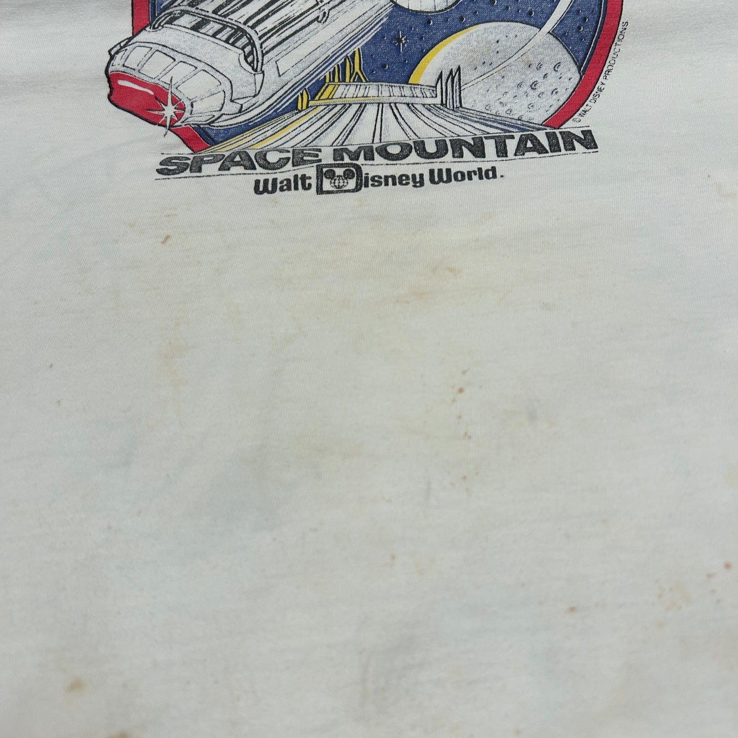 80's DISNEY SPACE MOUNTAIN MICKEY MOUSE ディズニー スペースマウンテン ミッキー Tシャツ (L)/B2735T-SO