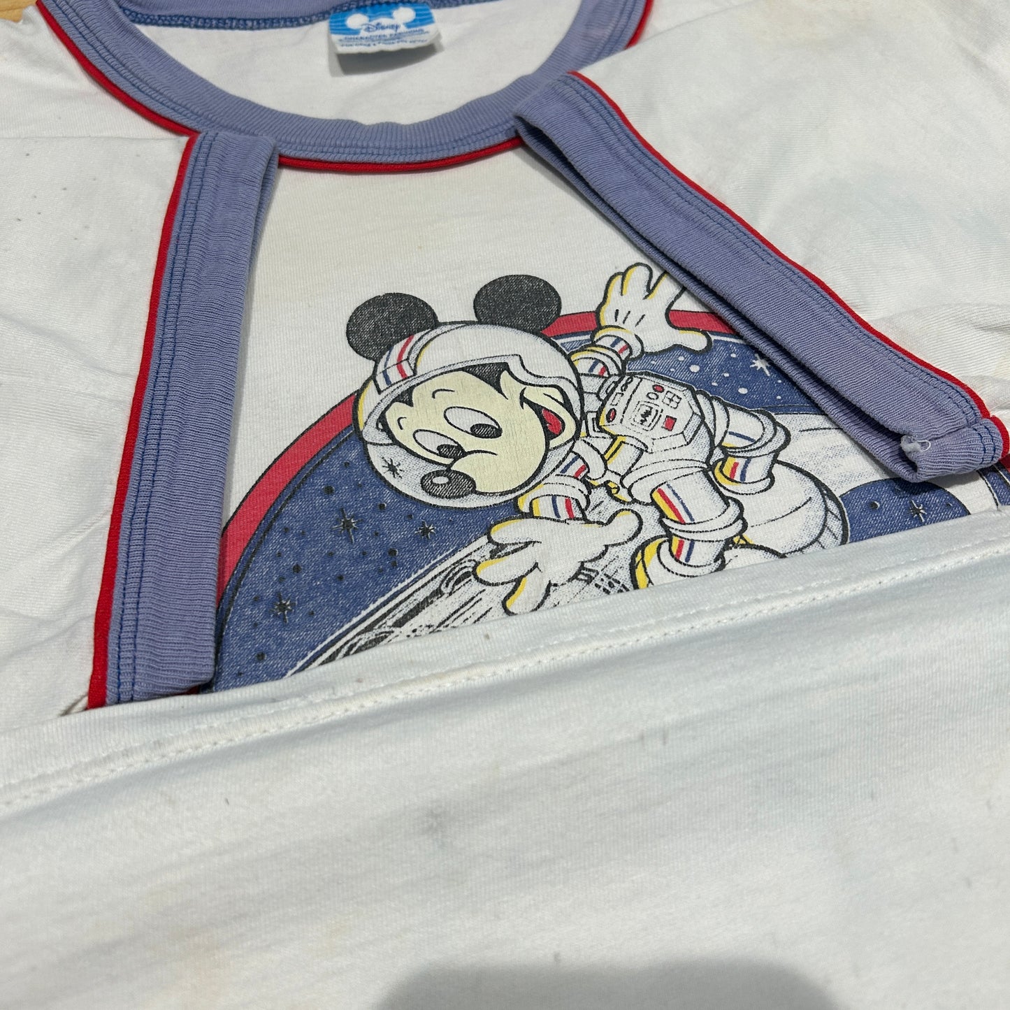 80's DISNEY SPACE MOUNTAIN MICKEY MOUSE ディズニー スペースマウンテン ミッキー Tシャツ (L)/B2735T-SO