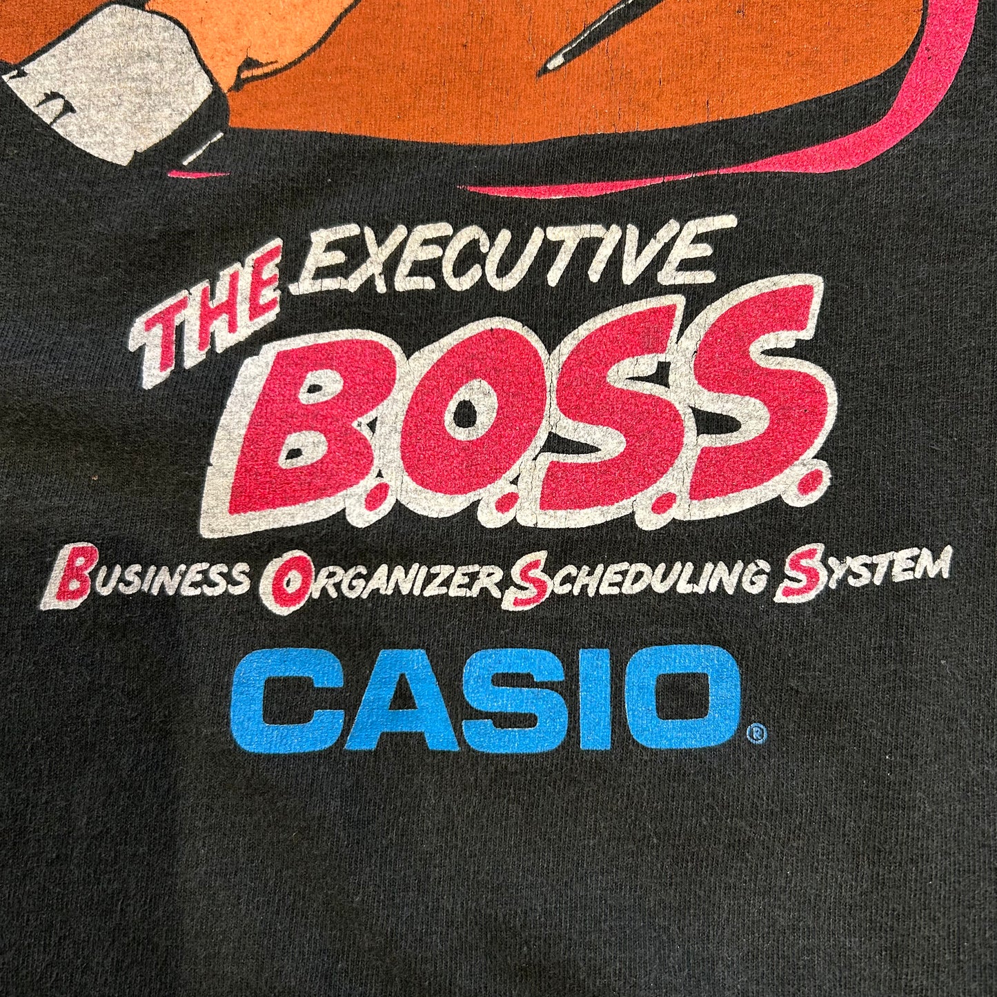 90's CASIO "B.O.S.S" デバイス 企業Tシャツ (XL)/A2766T-SO