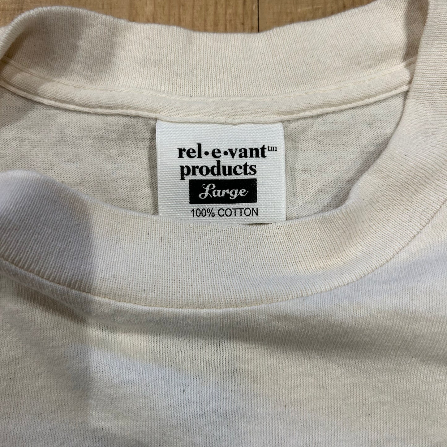 90's rel・e・vant・products Pots & Pansies パンシー 花 プリントTシャツ(L)/A3085T-S