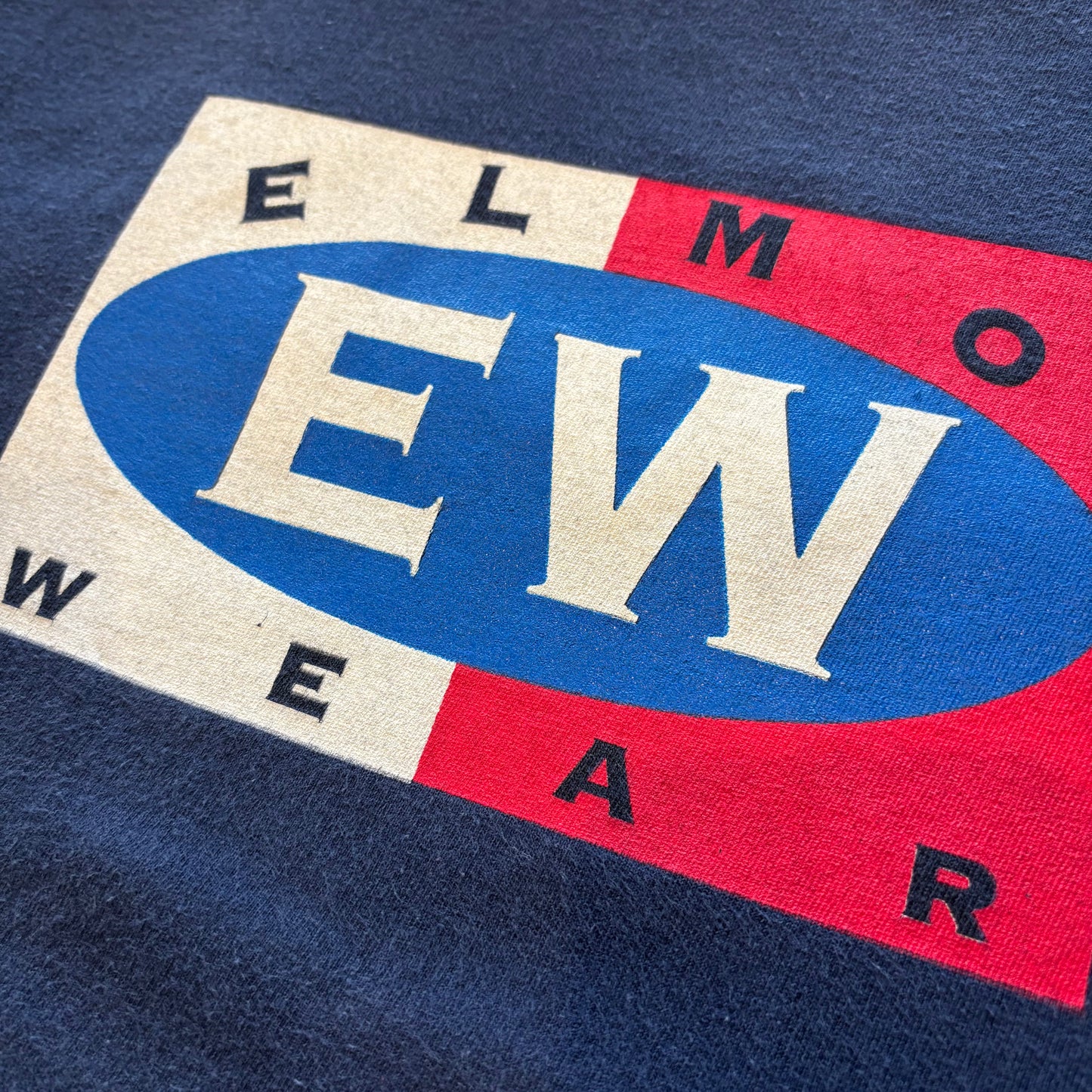 90's Changes セサミストリート ELMO WEAR 半袖Tシャツ ネイビー M/B2743T-SO