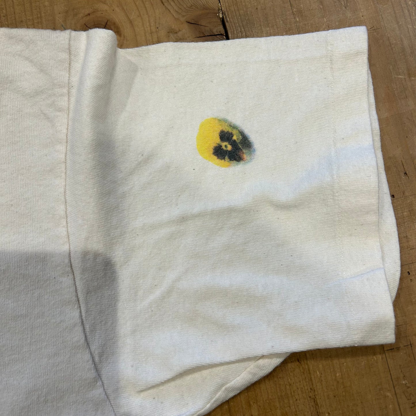 90's rel・e・vant・products Pots & Pansies パンシー 花 プリントTシャツ(L)/A3085T-S