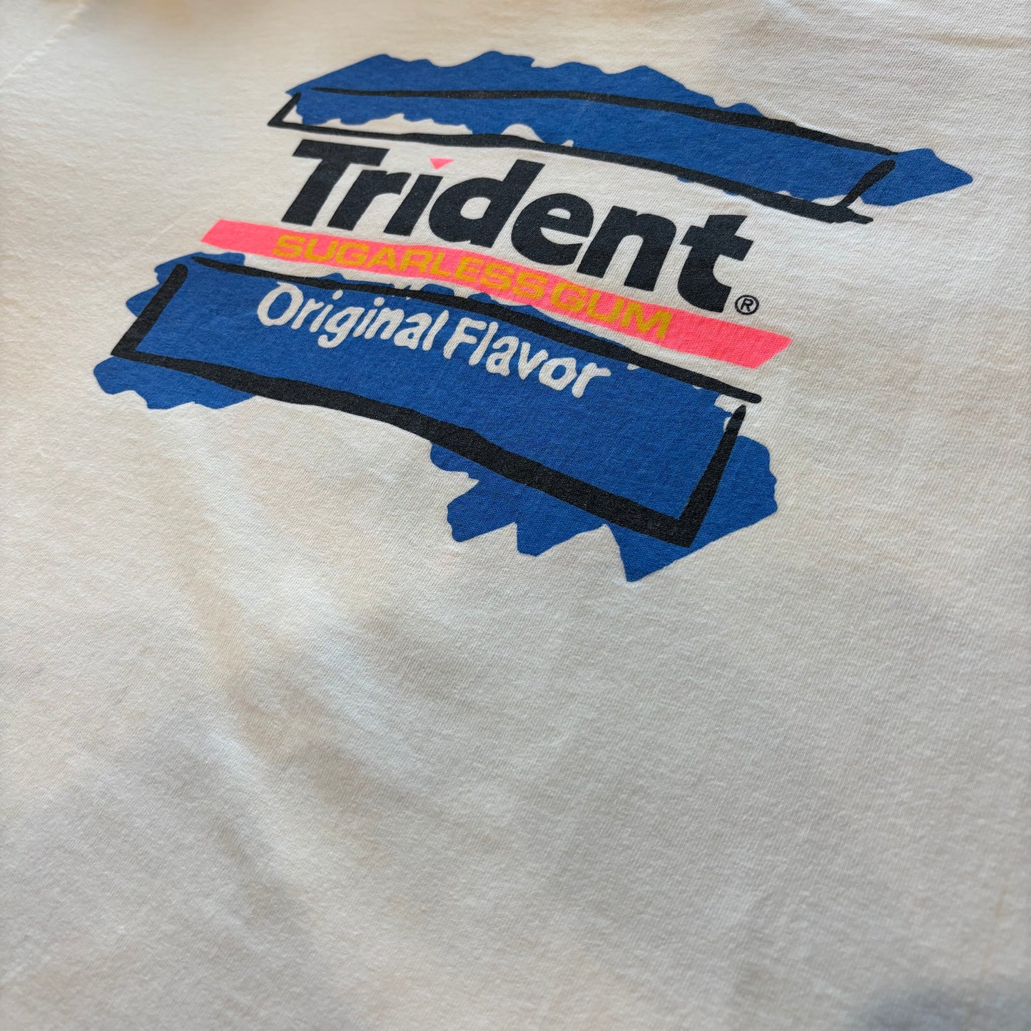 90's ALL SPORT MTV Trident SUGARLESSGUM 企業 プリントTシャツ 白 XL/B2526T-SO