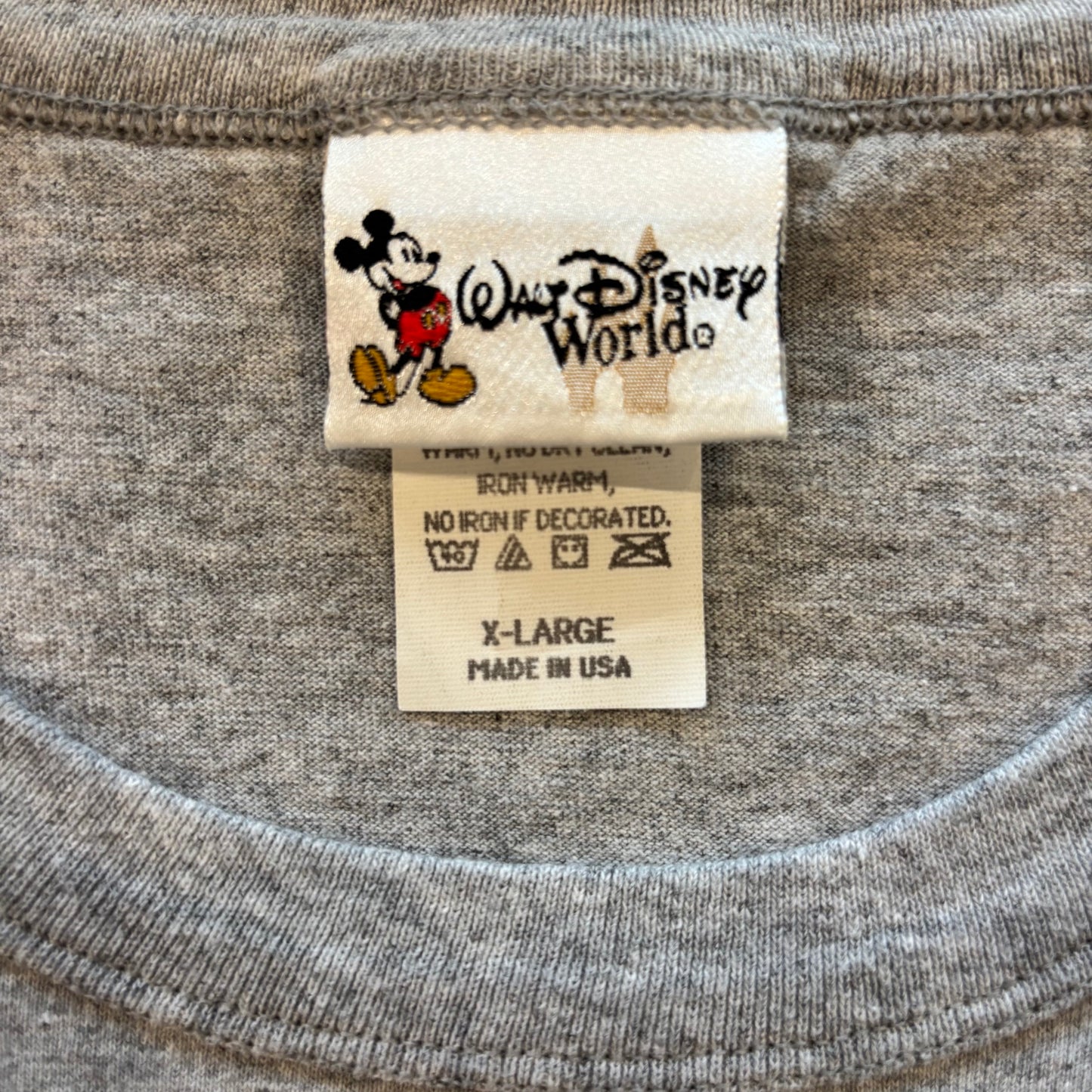 00's WALT DISNEY WORLD THE TWILIGHT ZONE TOWER OF TERROR ミッキー ノースリーブTシャツ グレー XL/B2142T-SO