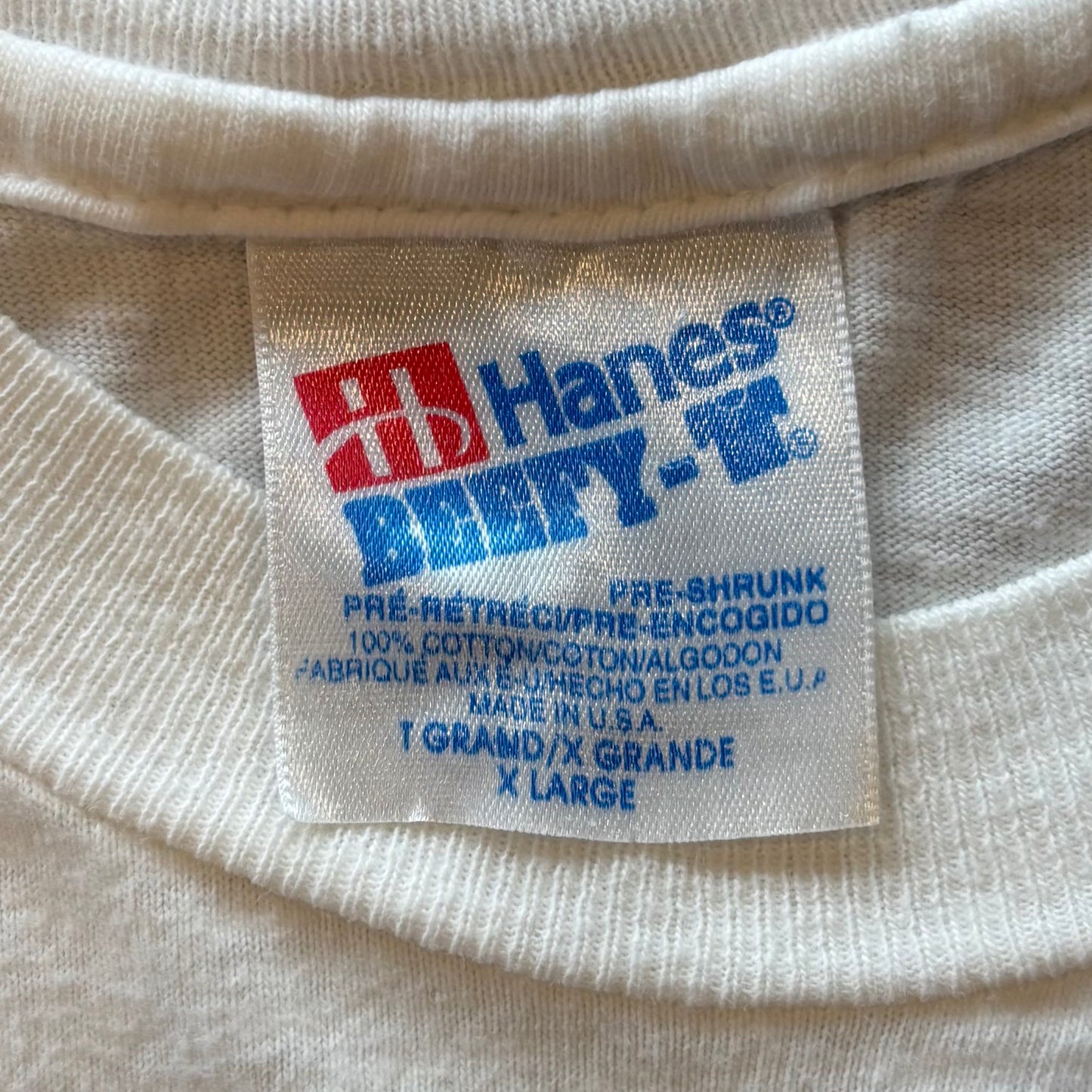 90's Hanes DEATH BY Chocolate THE TRELLIS CAFE.RESTAURANT&GRILL 企業Tシャツ 白 XL/A3837T-SO