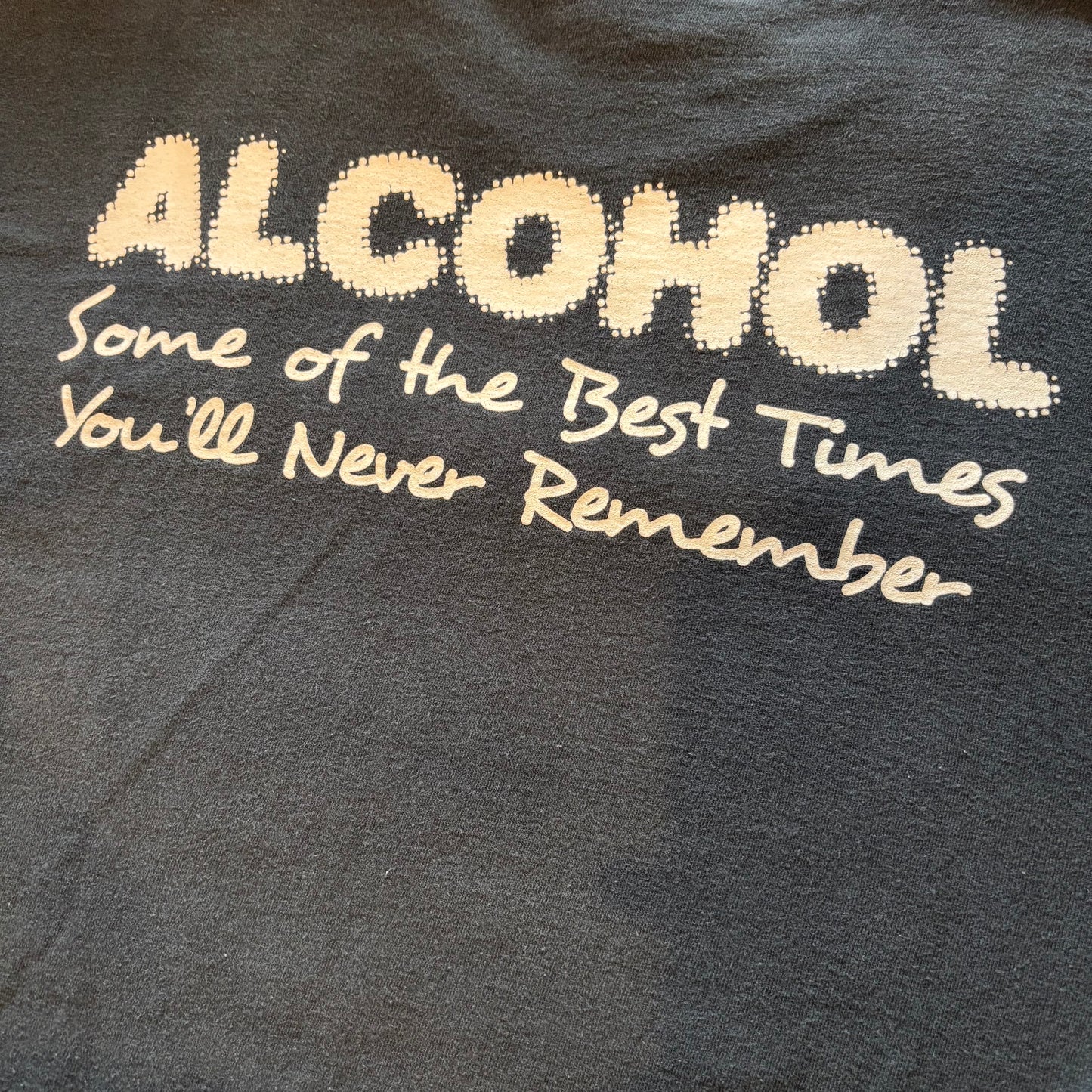 00's GILDAN ブラッド・ペイズリー ALCOHOL ジャックダニエルパロディ Tシャツ 黒 XL/B1929T-SO