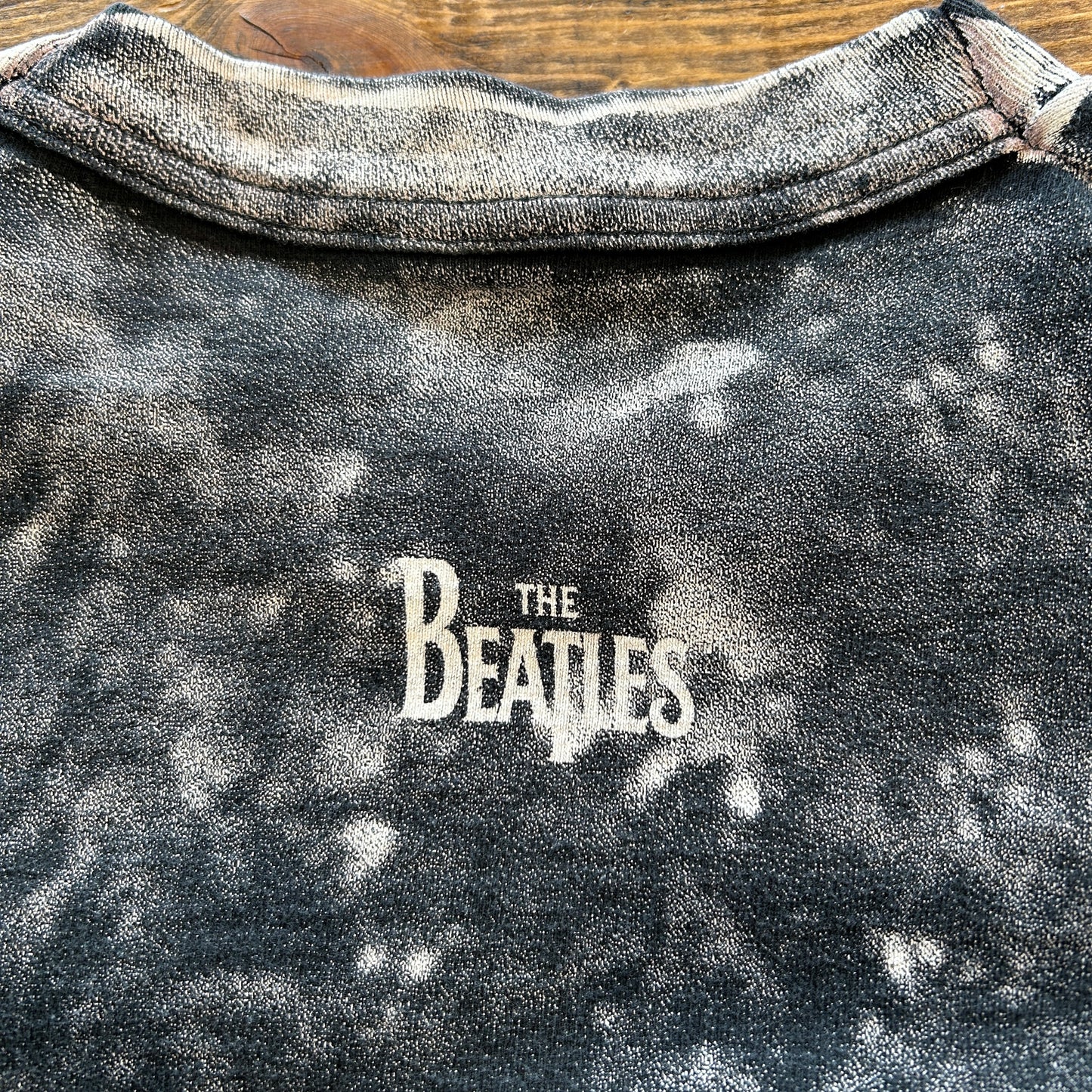 90's The Beatles ビートルズ AOP メンバーフォトTシャツ CRONIES 黒(XL)/A7341T-SO