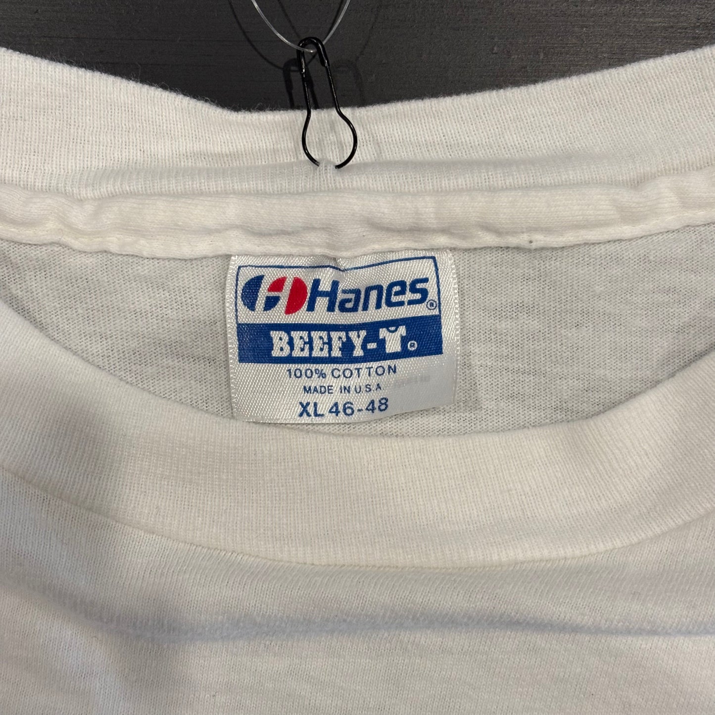 90's Hanes Don Q "クリスタル" アルコールTシャツ 白 (XL)/B2112T-SO